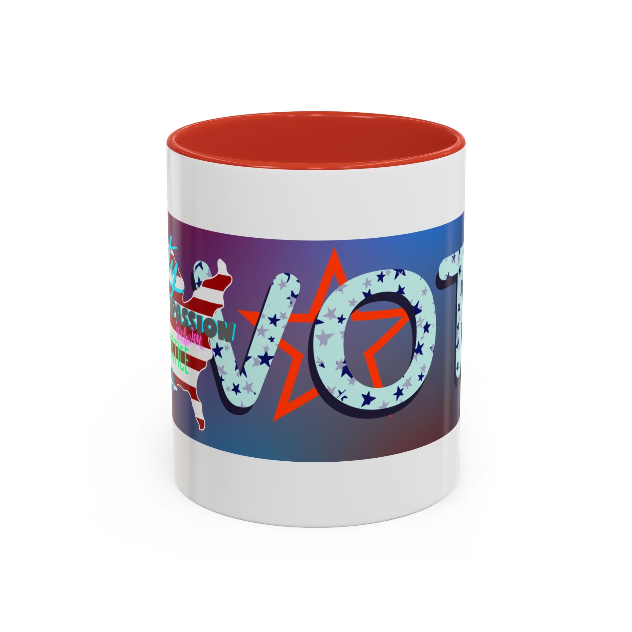 Mug - Hand-drawn AMERICAN VALUES Design Coffee Mug (11oz)