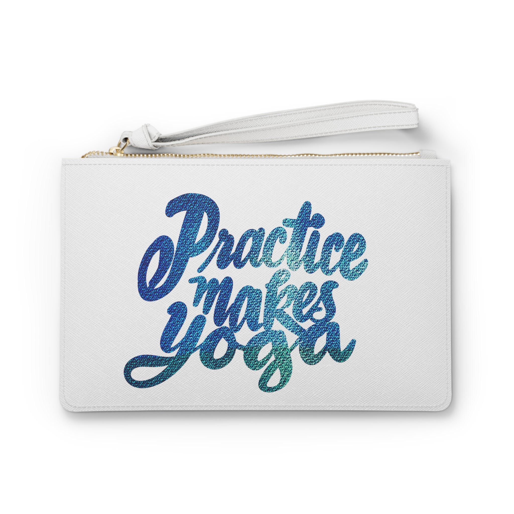 PRACTICE MAKES YOGA Clutch Bag