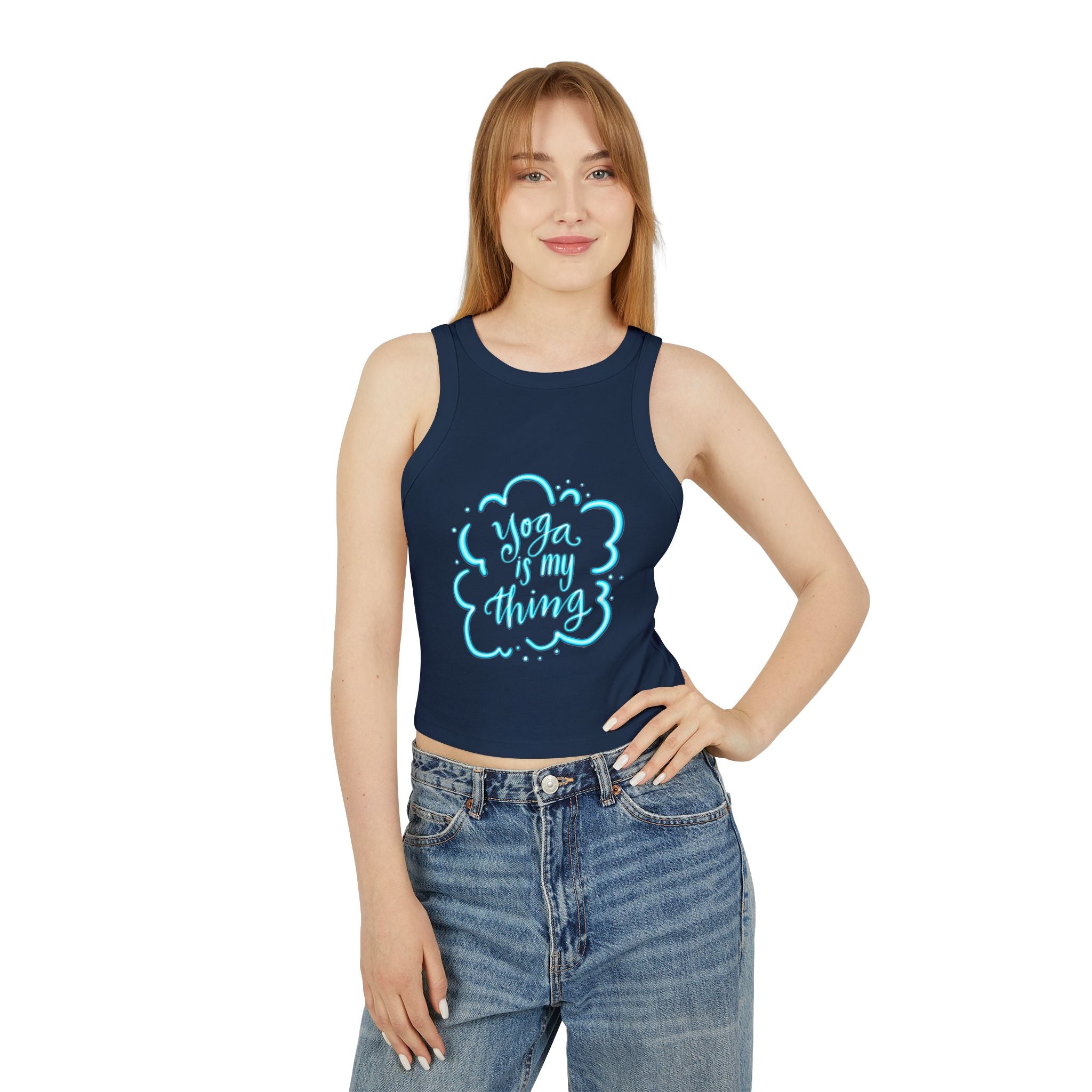 Yoga Is My Thing Crop Tank Top for Women