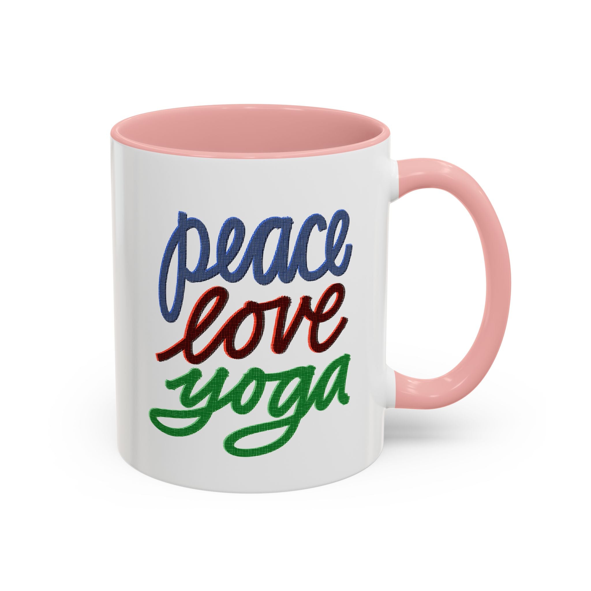 PEACE LOVE YOGA 11 oz Coffee Mug
