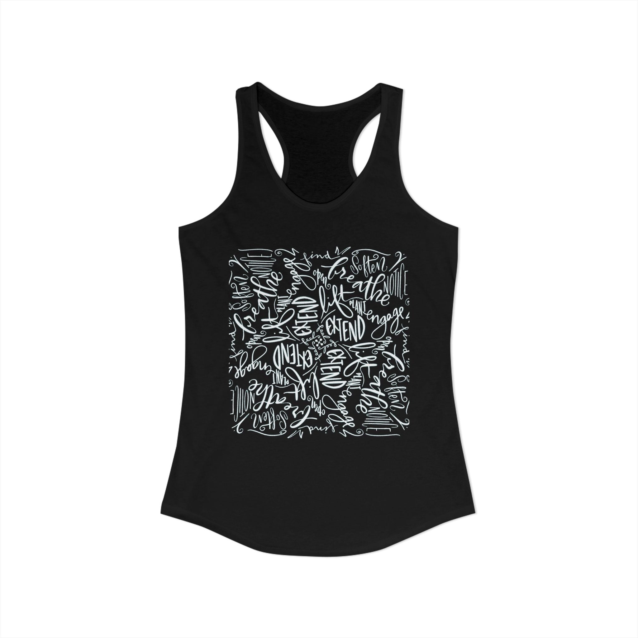 Favorite Yoga Cues Racerback Tank
