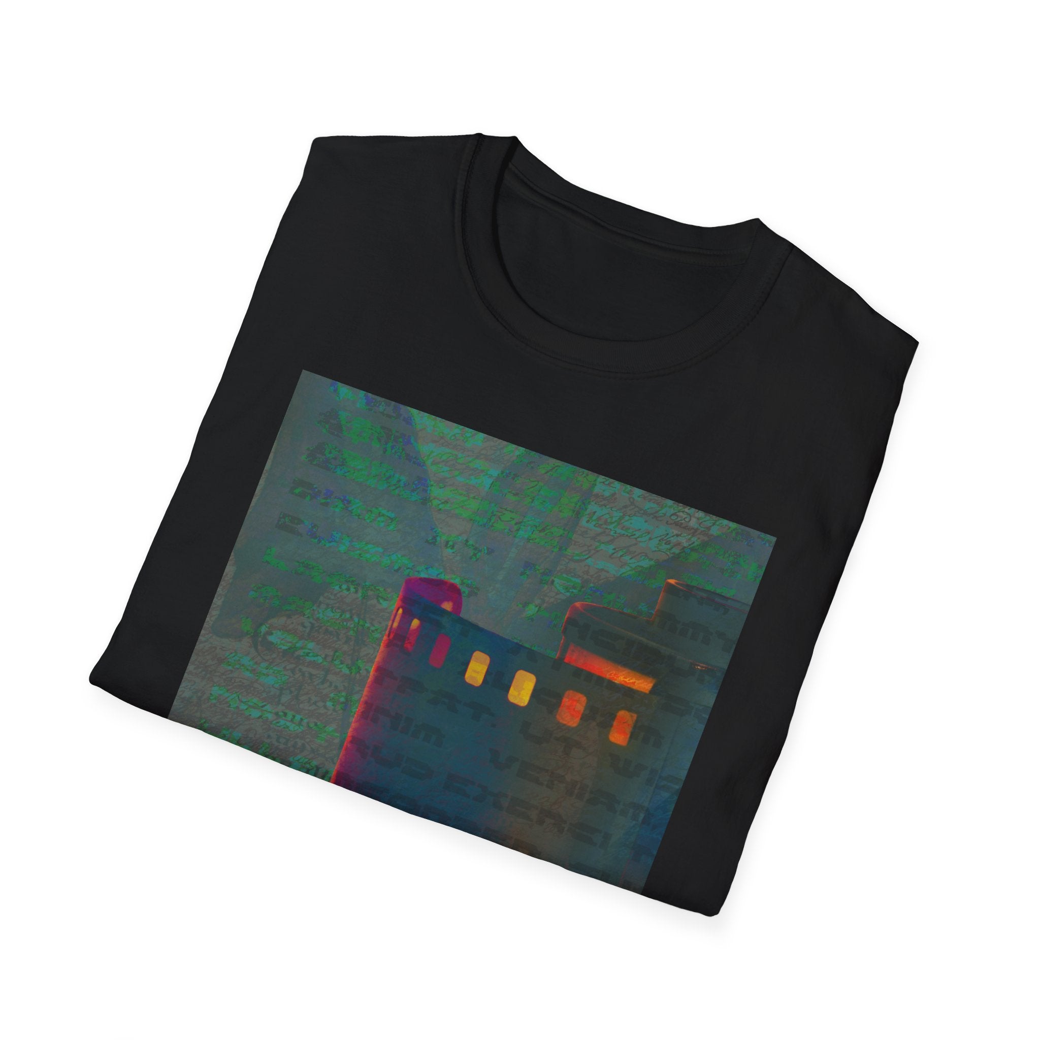Artistic Unisex Softstyle T-Shirt - Modern Minimalist Design, Casual Wear, Everyday Top, Gift for Art Lovers, Unique Graphic Tee