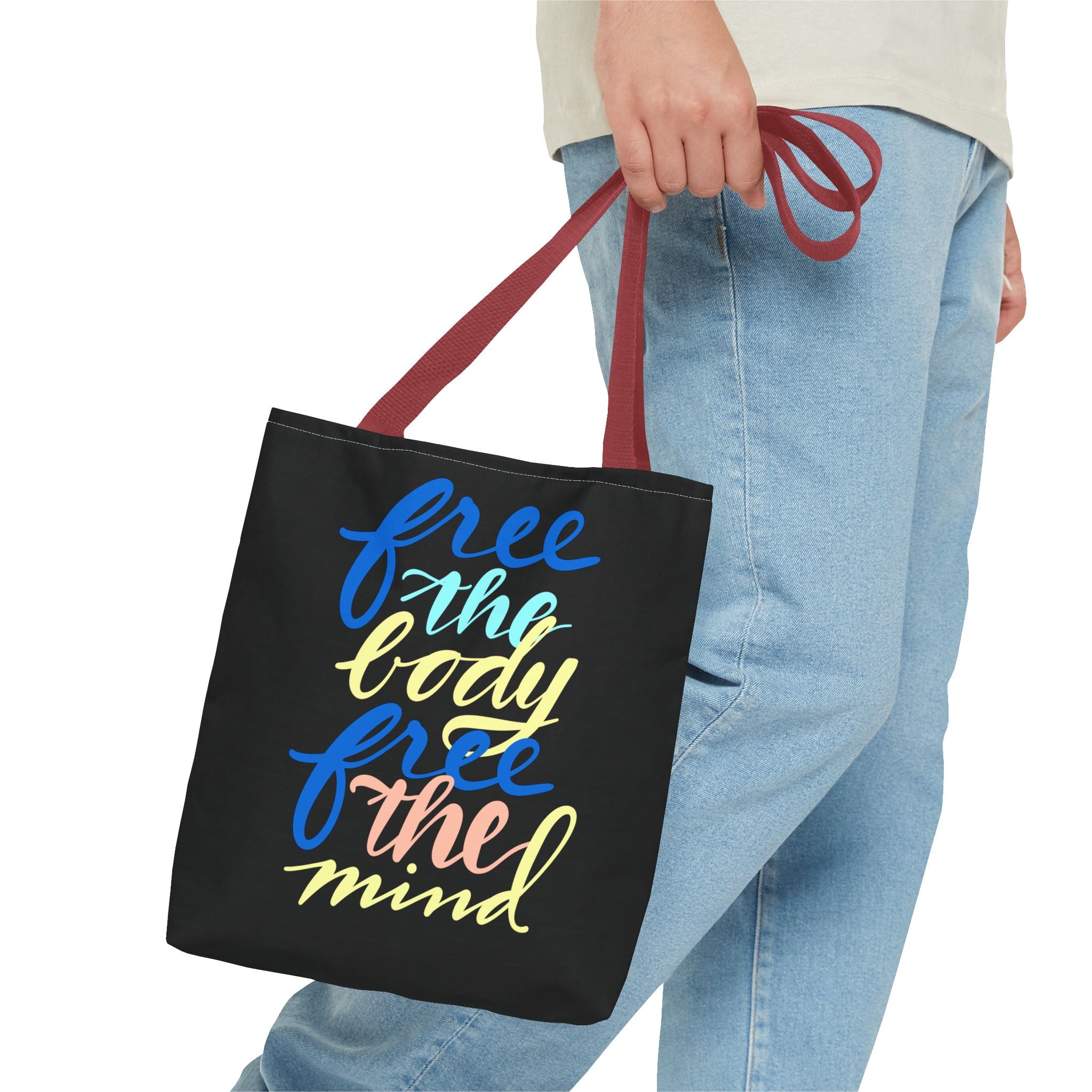 FREE THE BODY, FREE THE MIND Bag (AOP)