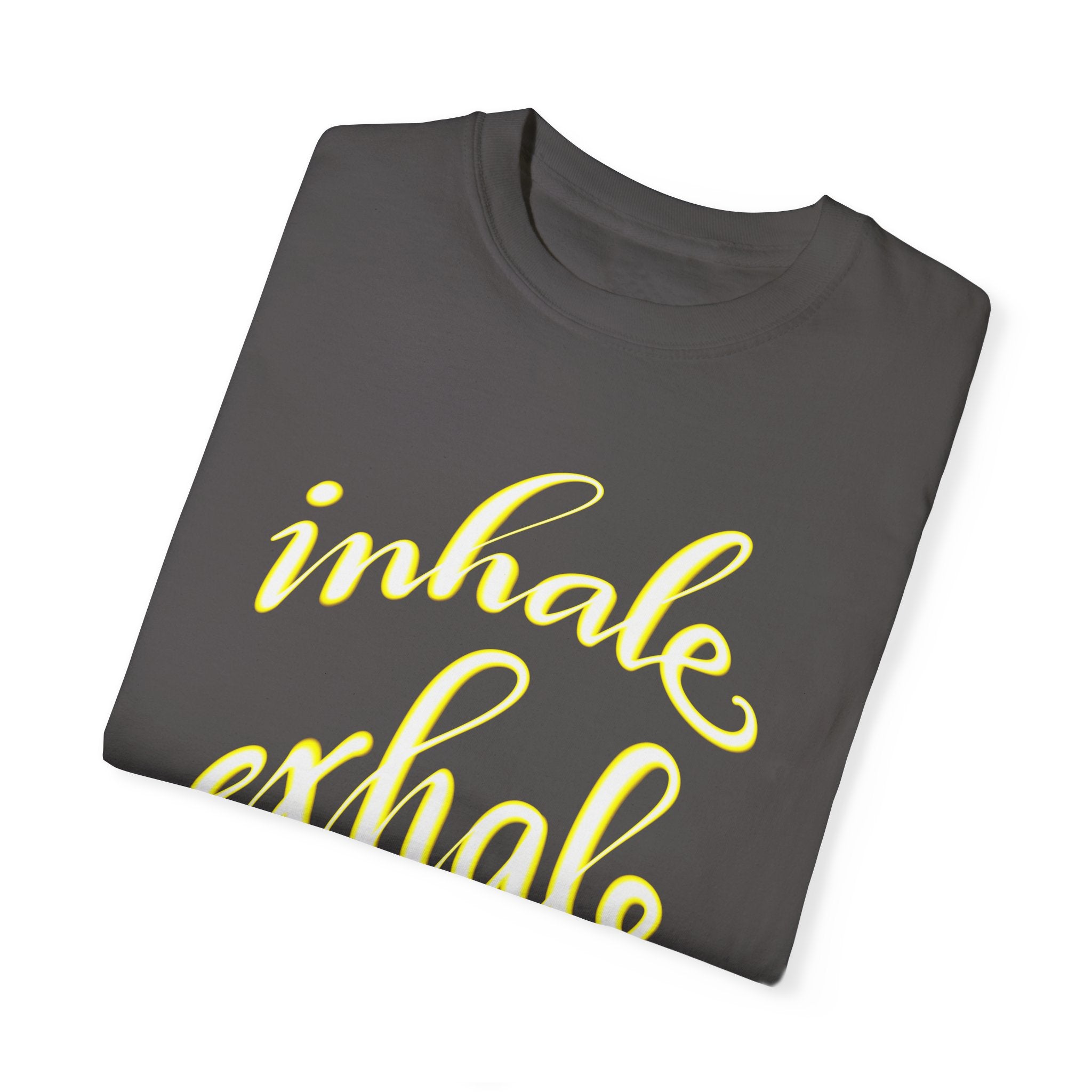 INHALE EXHALE Unisex Garment-Dyed T-shirt