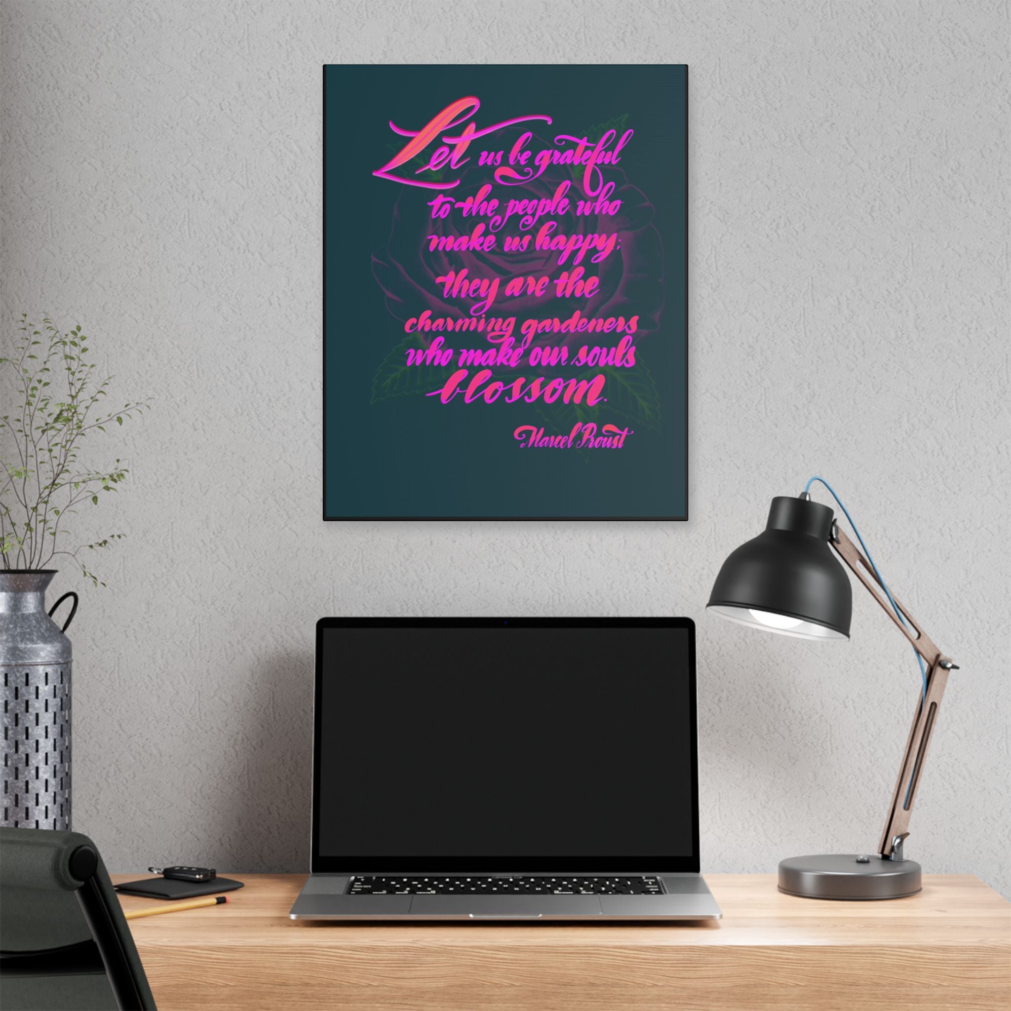 'Let us be grateful...' Wall Art