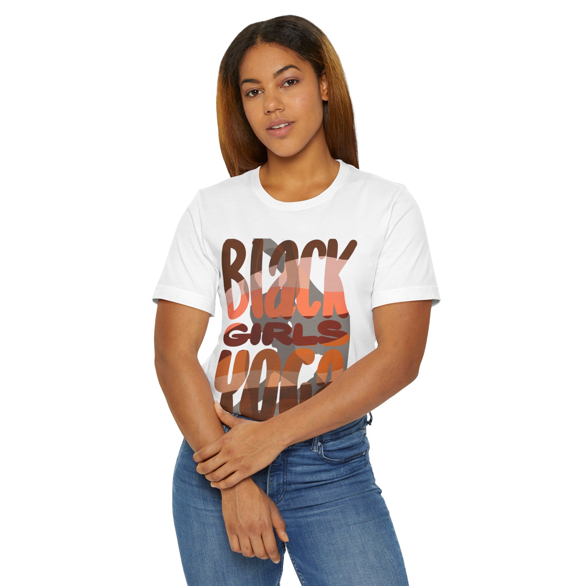 BLACK GIRLS YOGA Unisex Jersey T-Shirt