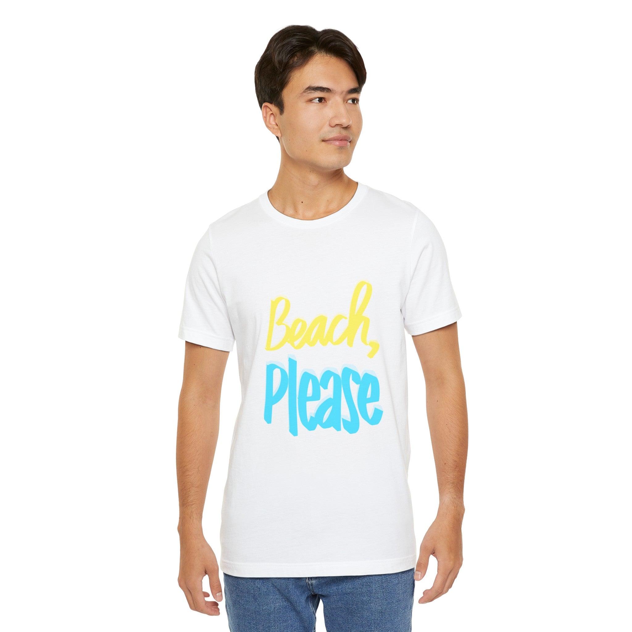 BEACH, PLEASE Unisex Jersey Short Sleeve Tee