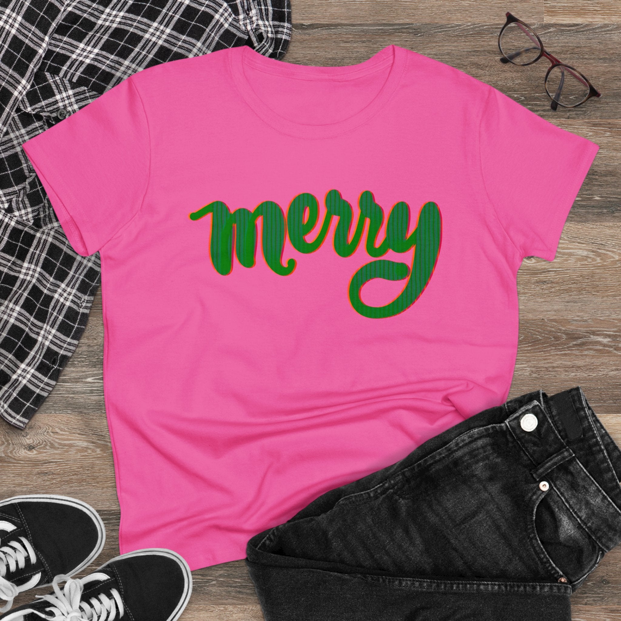 MERRY Women's Midweight Cotton Tee