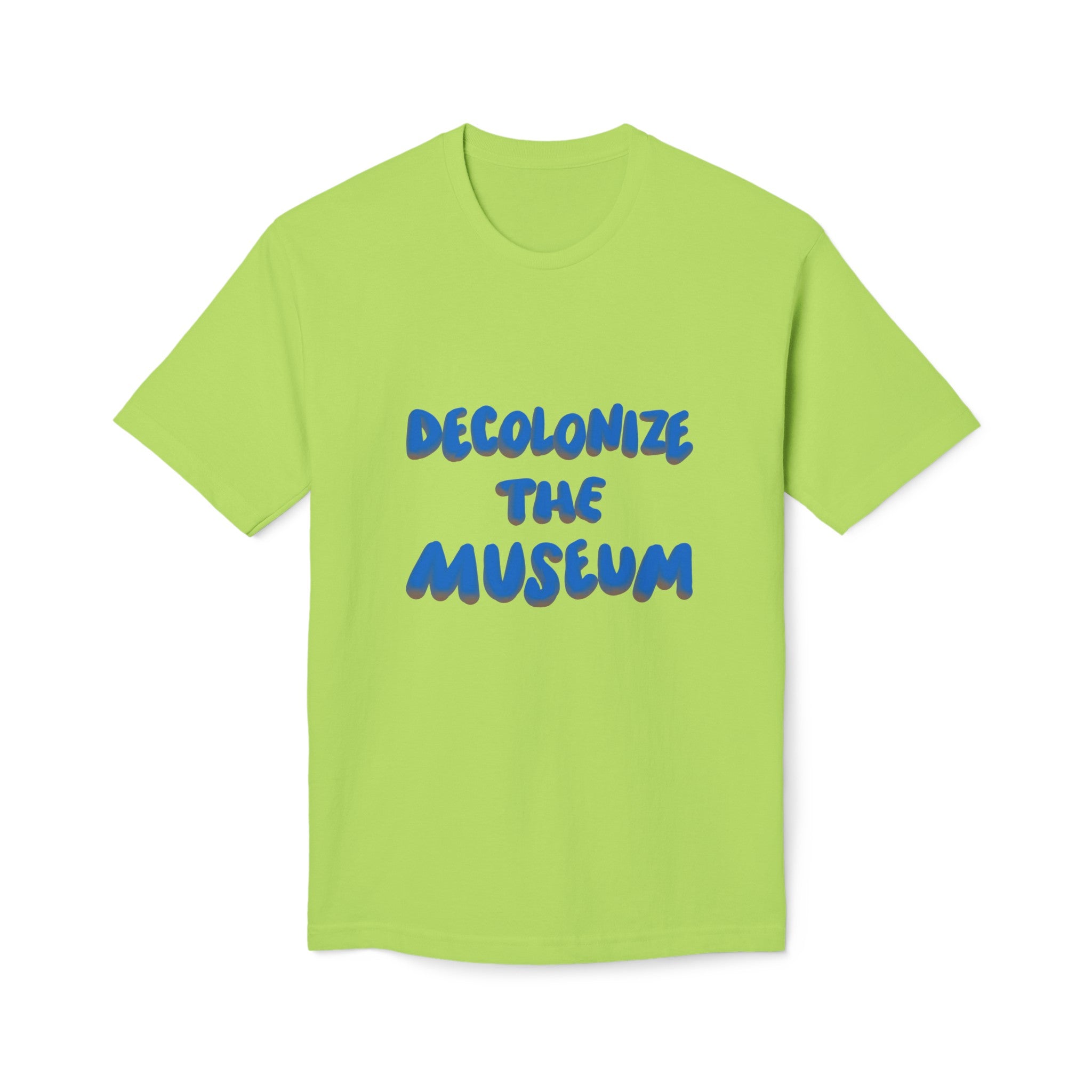 DECOLONIZE THE MUSEUM Unisex Midweight T-shirt, Made in US
