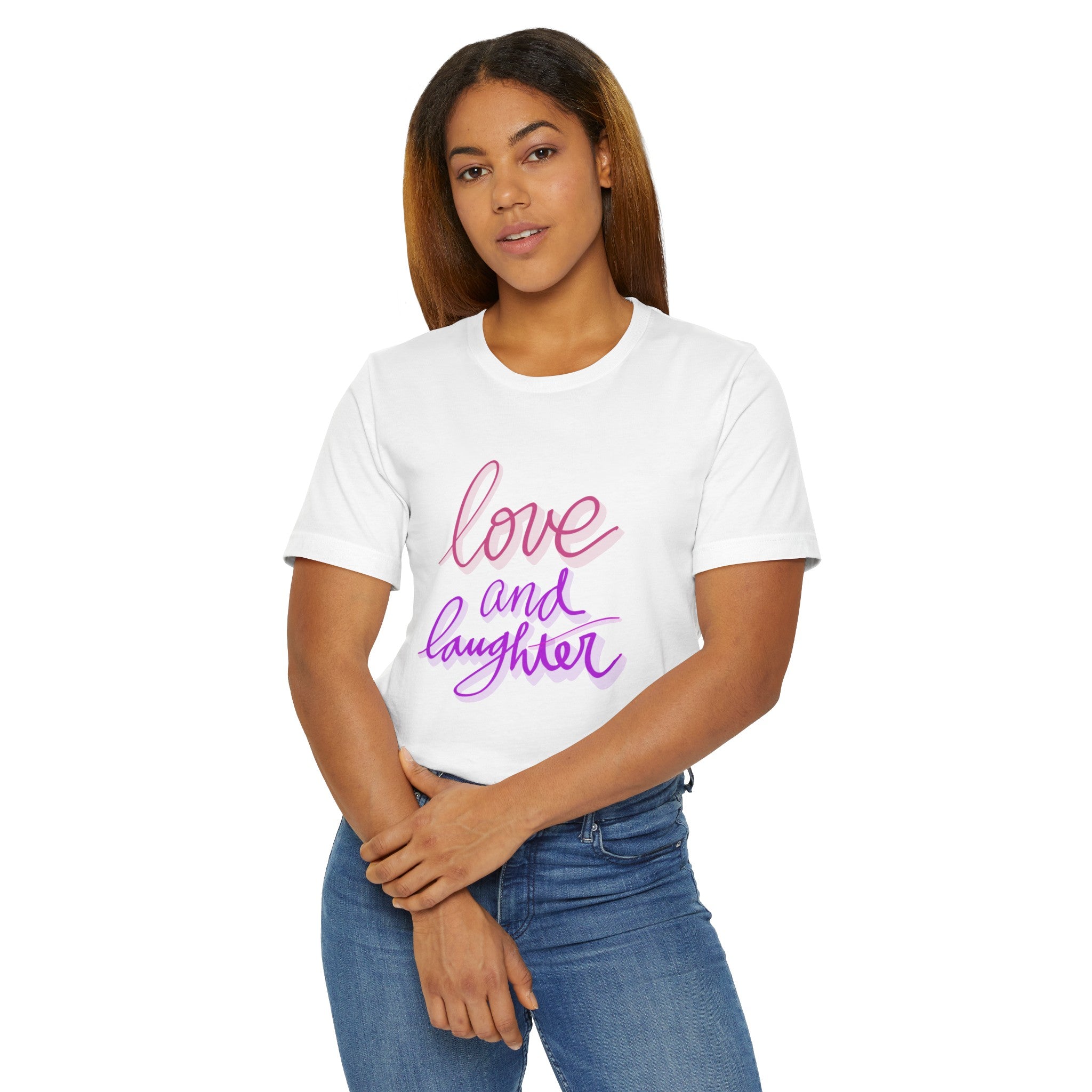 LOVE AND LAUGHTER Unisex Jersey T-Shirt