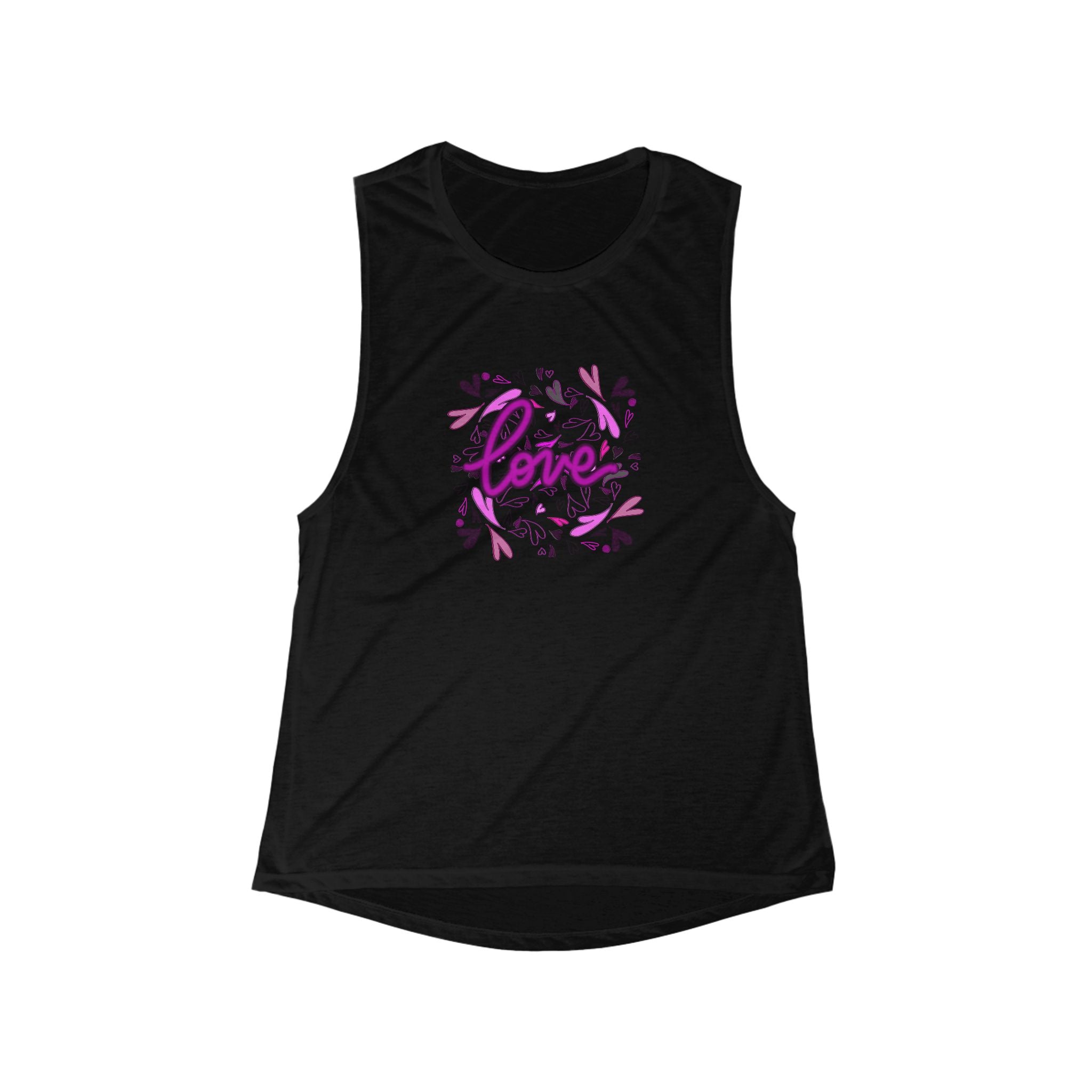 Love Floral Women's Flowy Muscle Tank Top