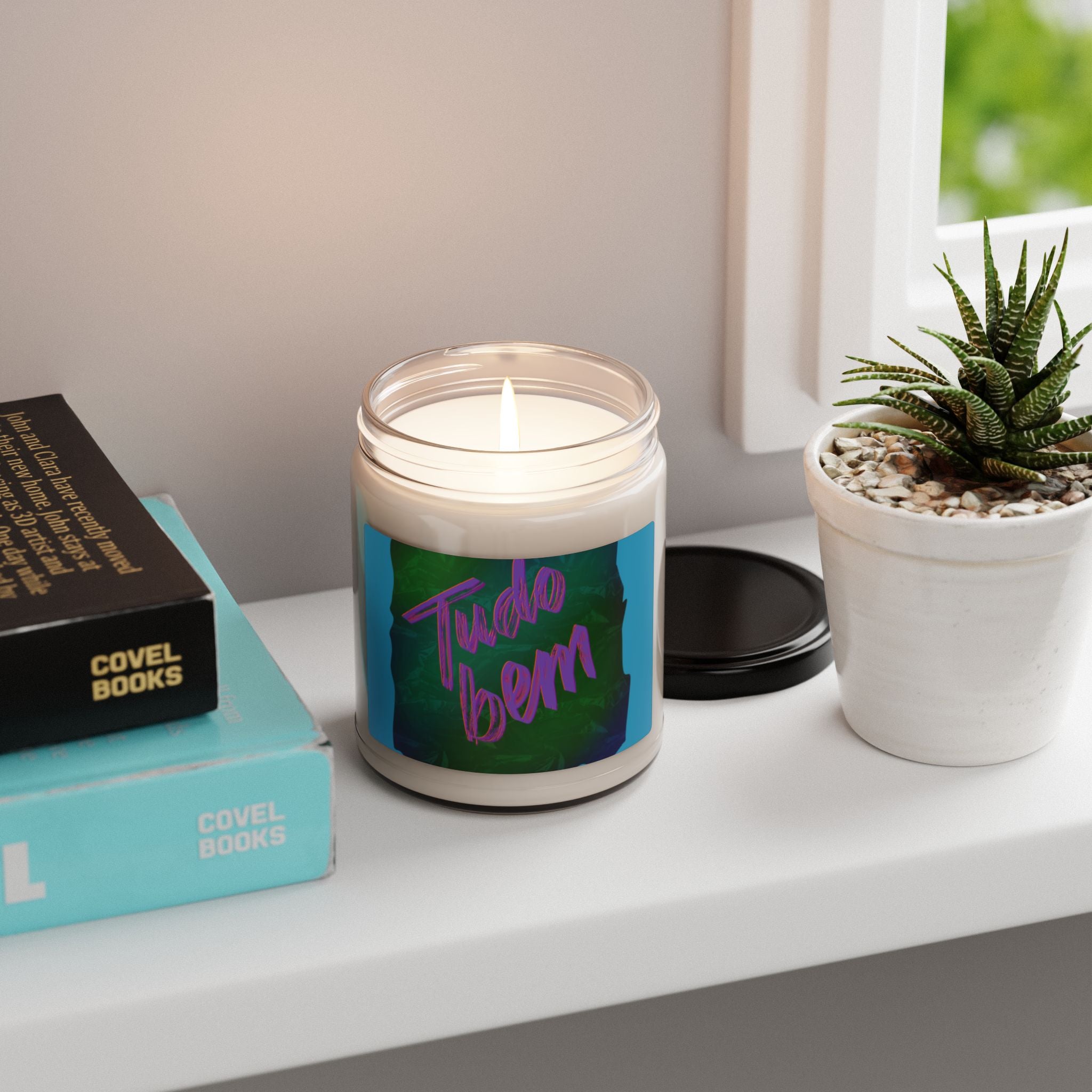 TUDO BEM Scented Soy Candle, 9oz