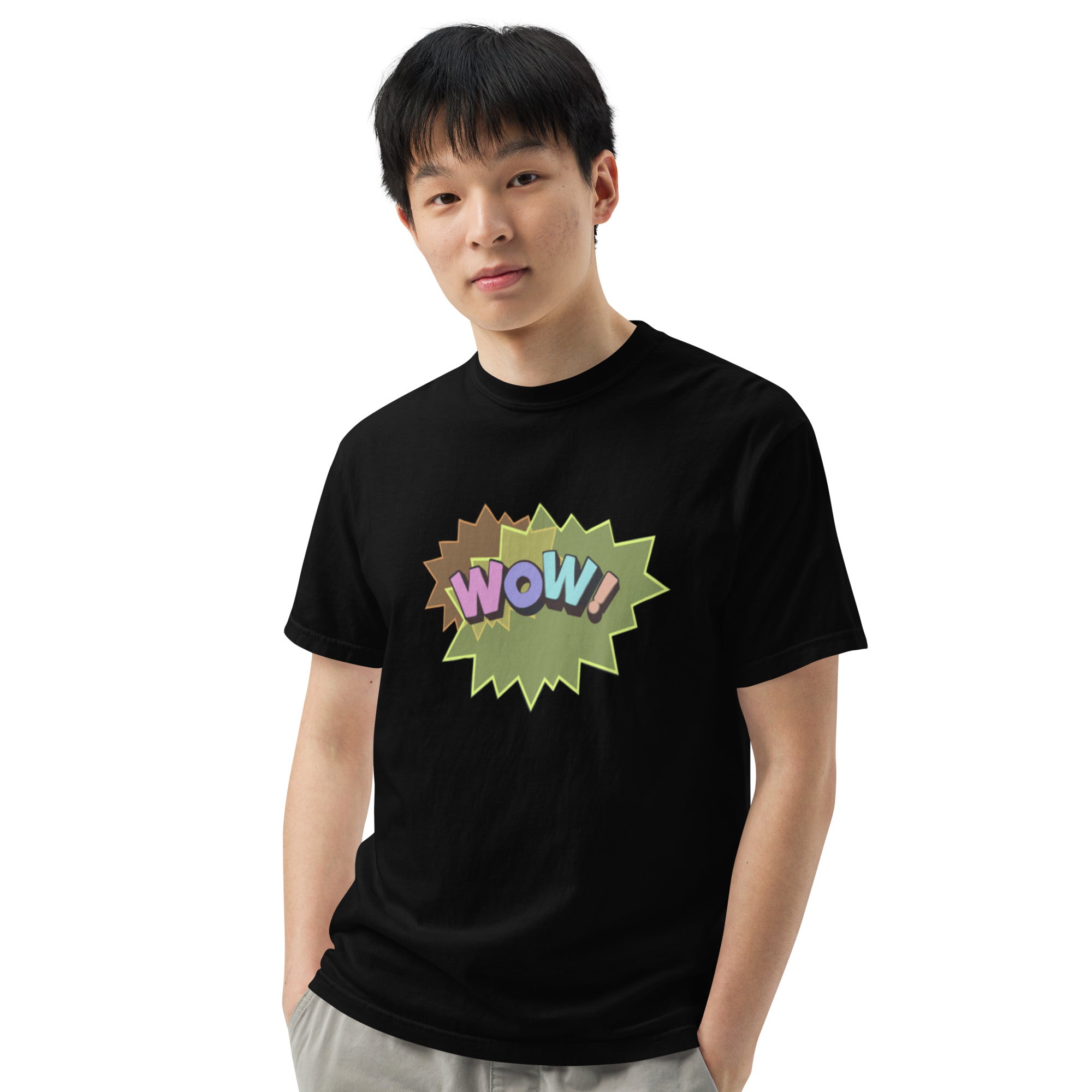 WOW Unisex garment-dyed heavyweight t-shirt