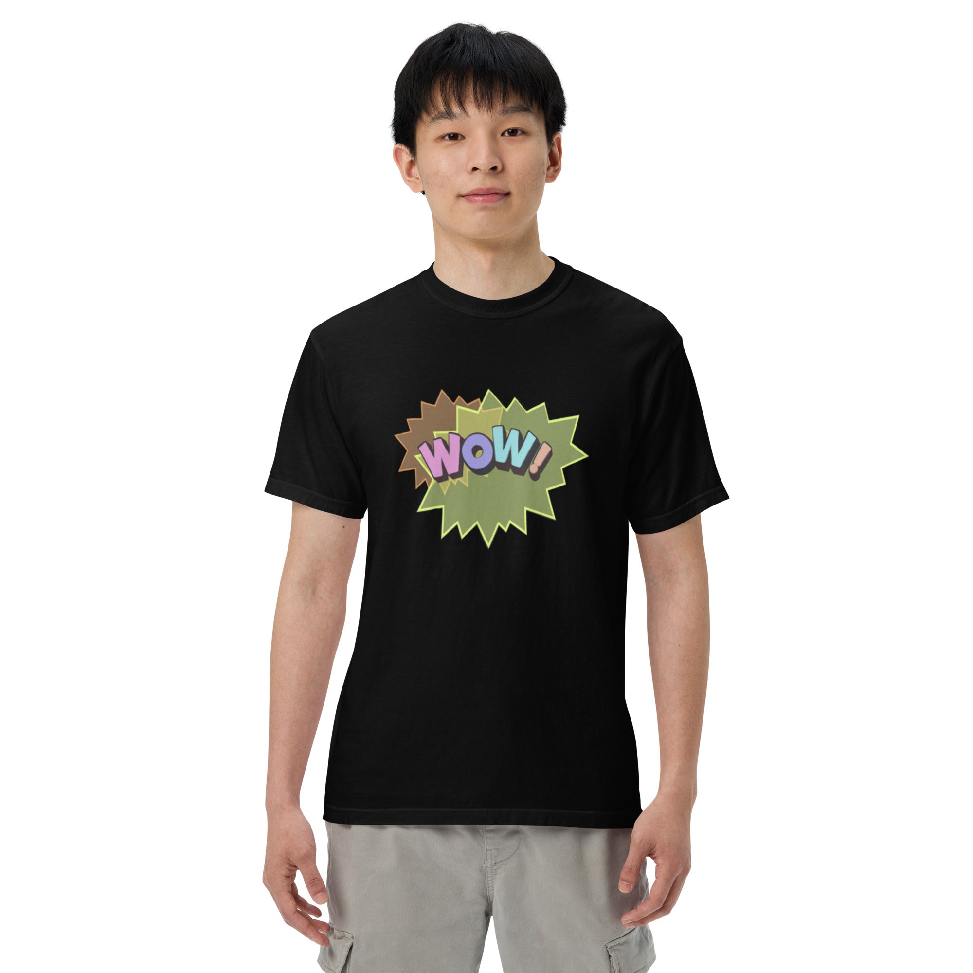 WOW Unisex garment-dyed heavyweight t-shirt