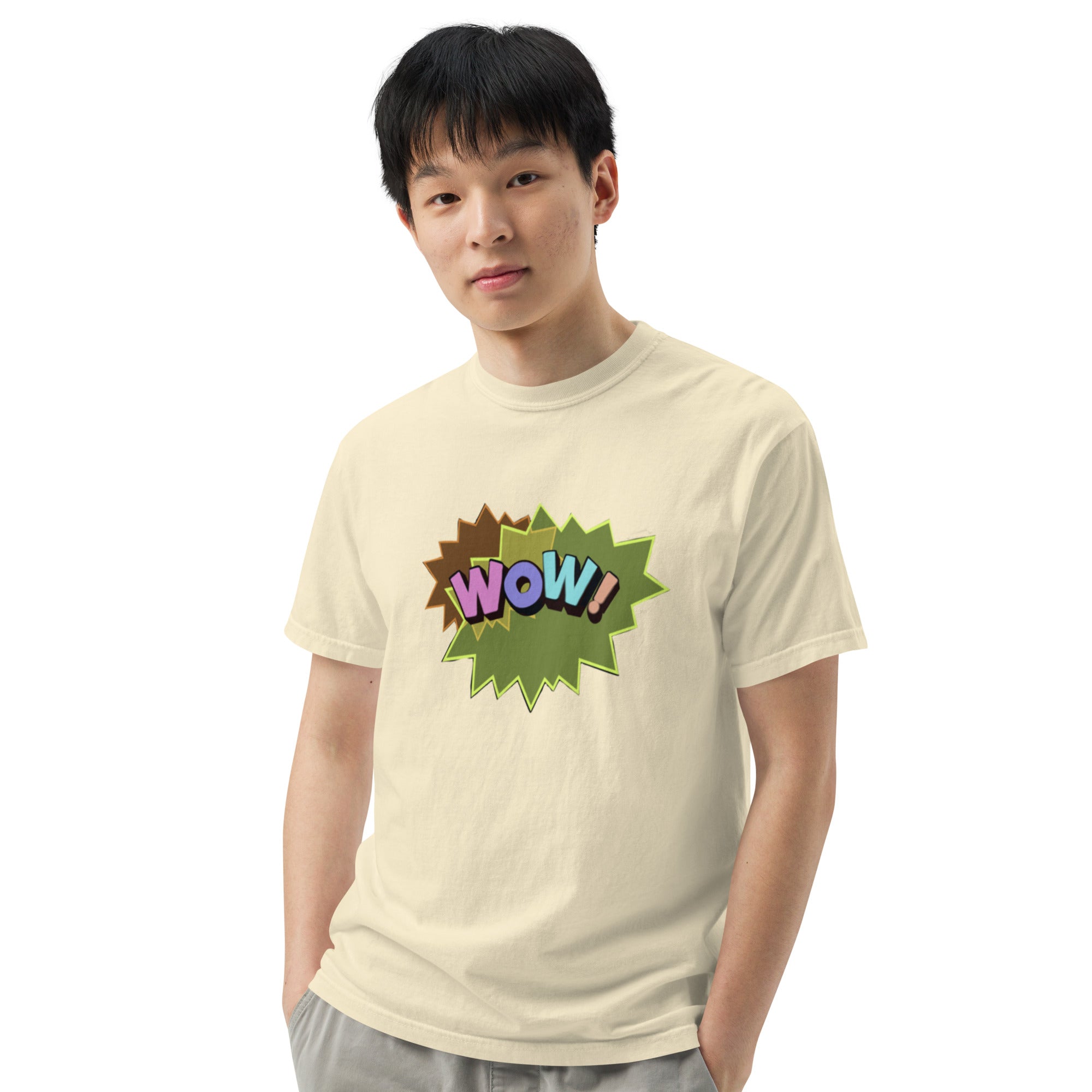 WOW Unisex garment-dyed heavyweight t-shirt