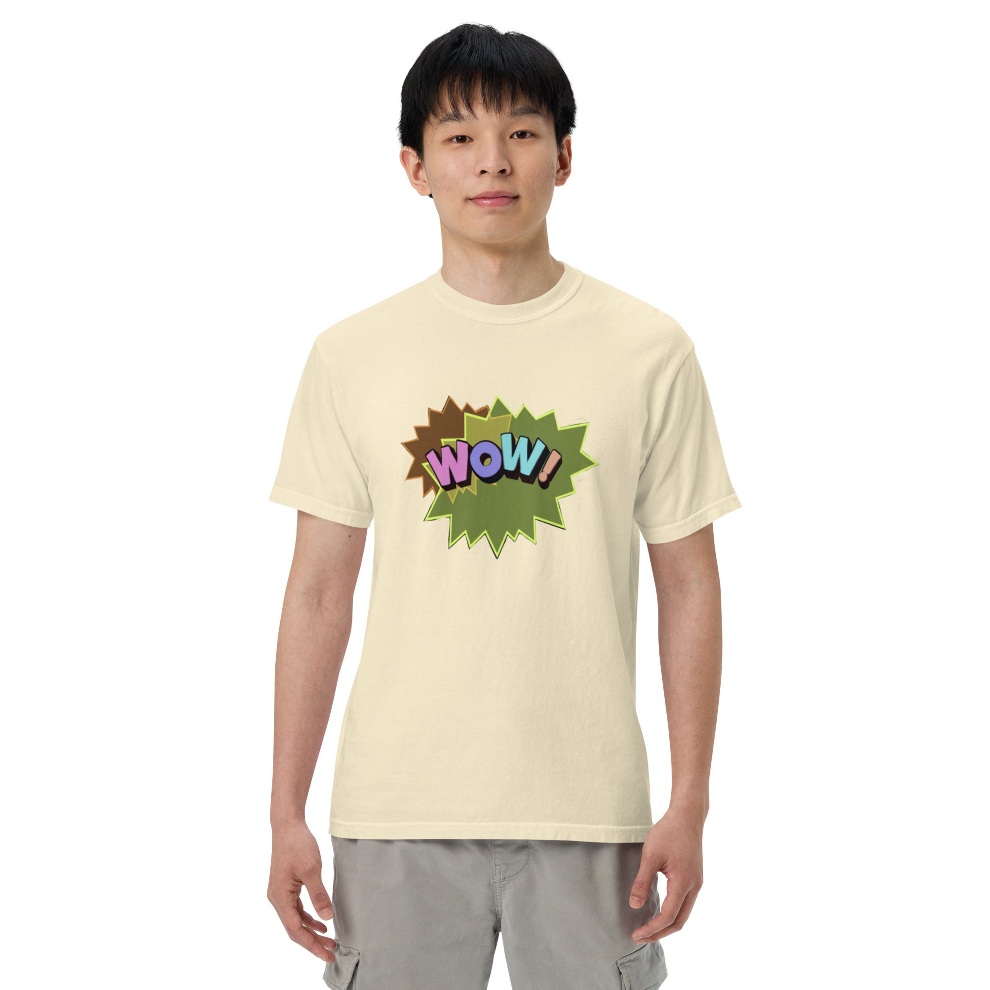 WOW Unisex garment-dyed heavyweight t-shirt