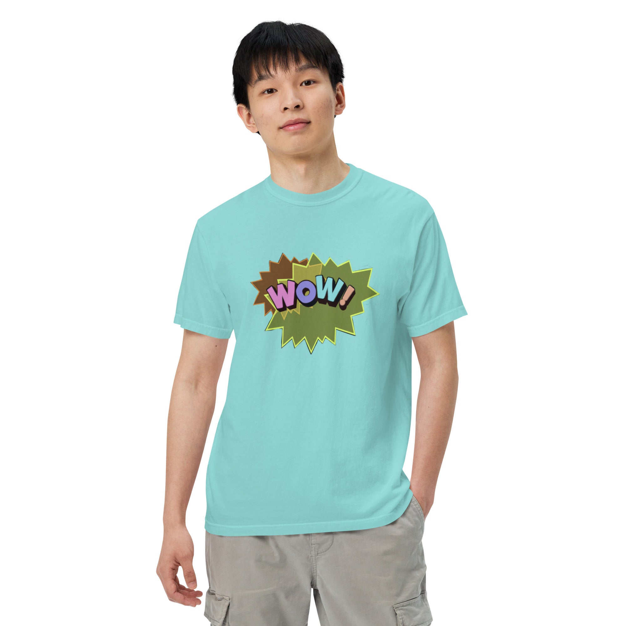 WOW Unisex garment-dyed heavyweight t-shirt