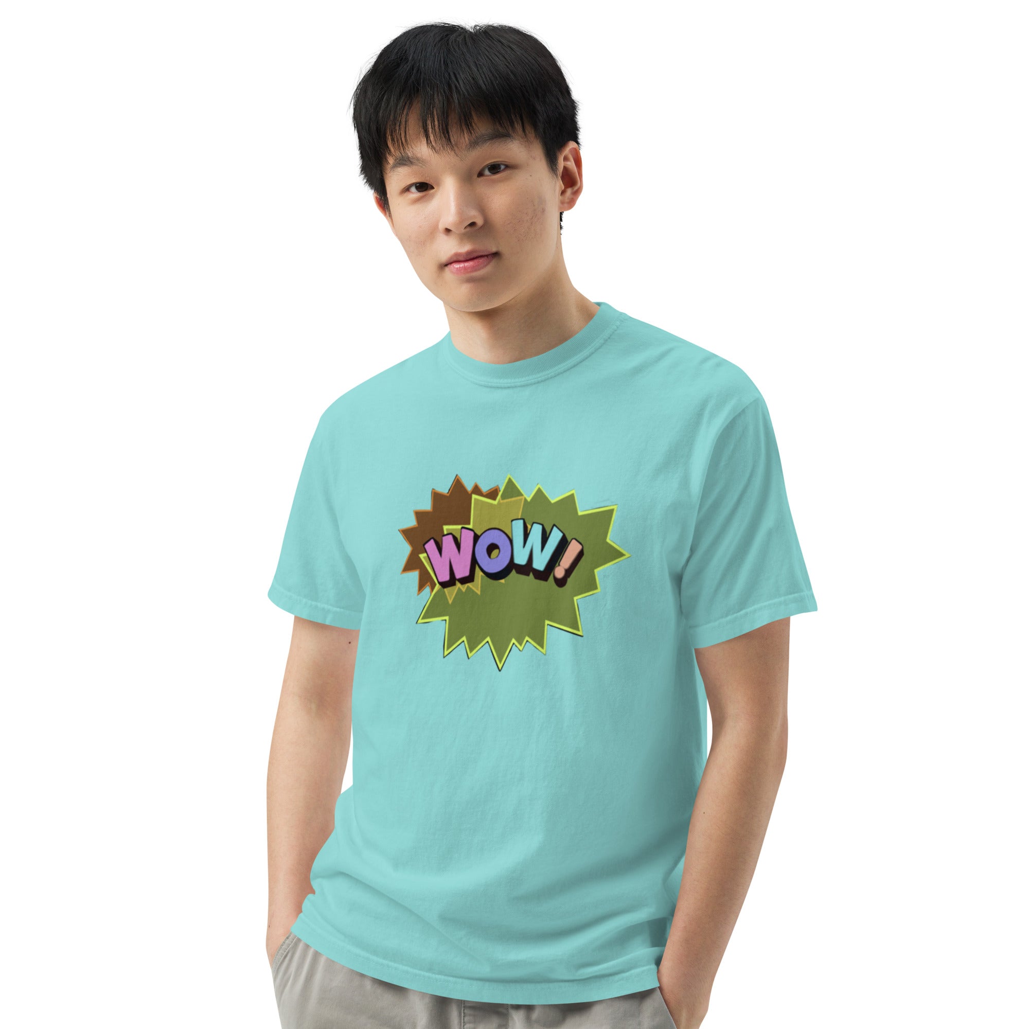 WOW Unisex garment-dyed heavyweight t-shirt