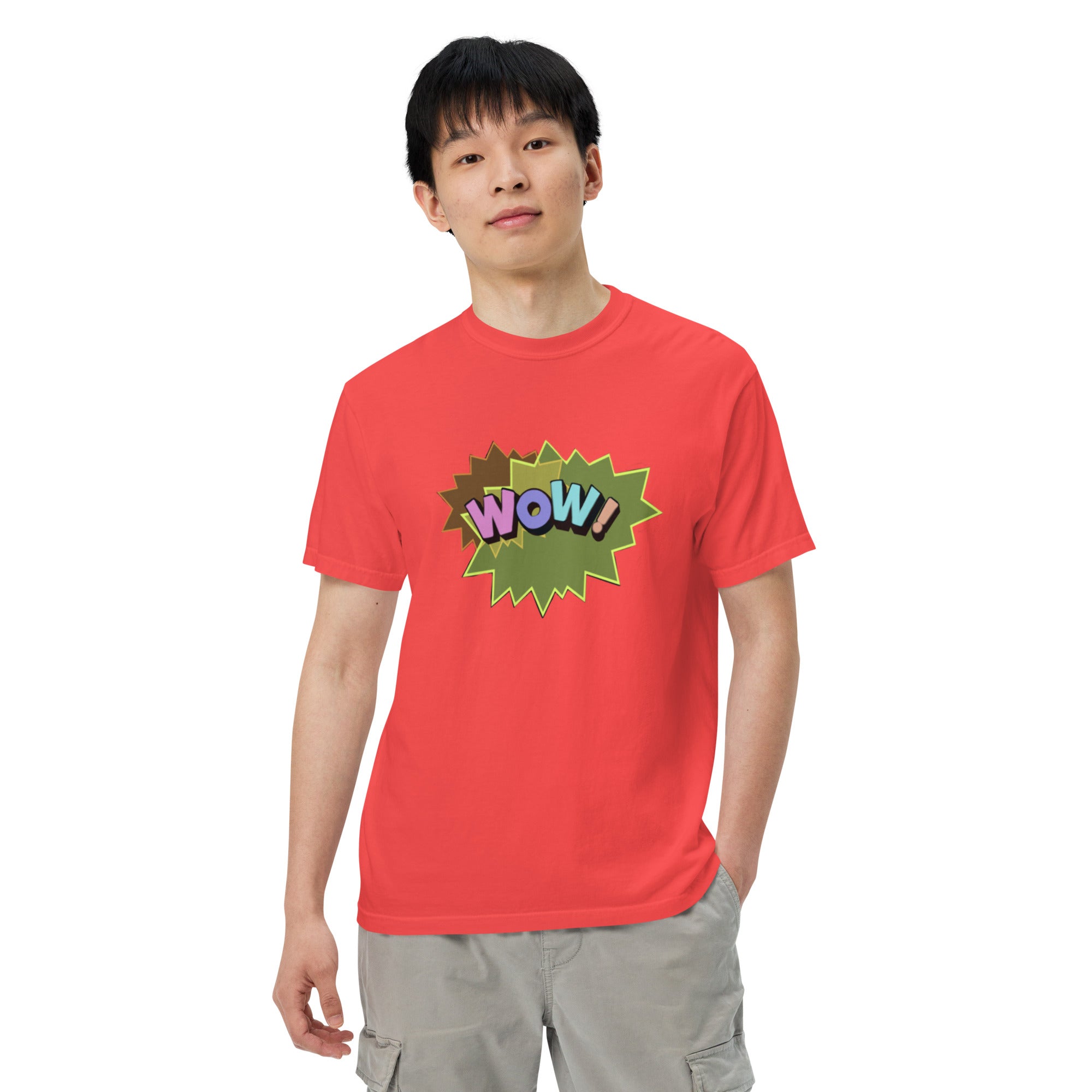 WOW Unisex garment-dyed heavyweight t-shirt