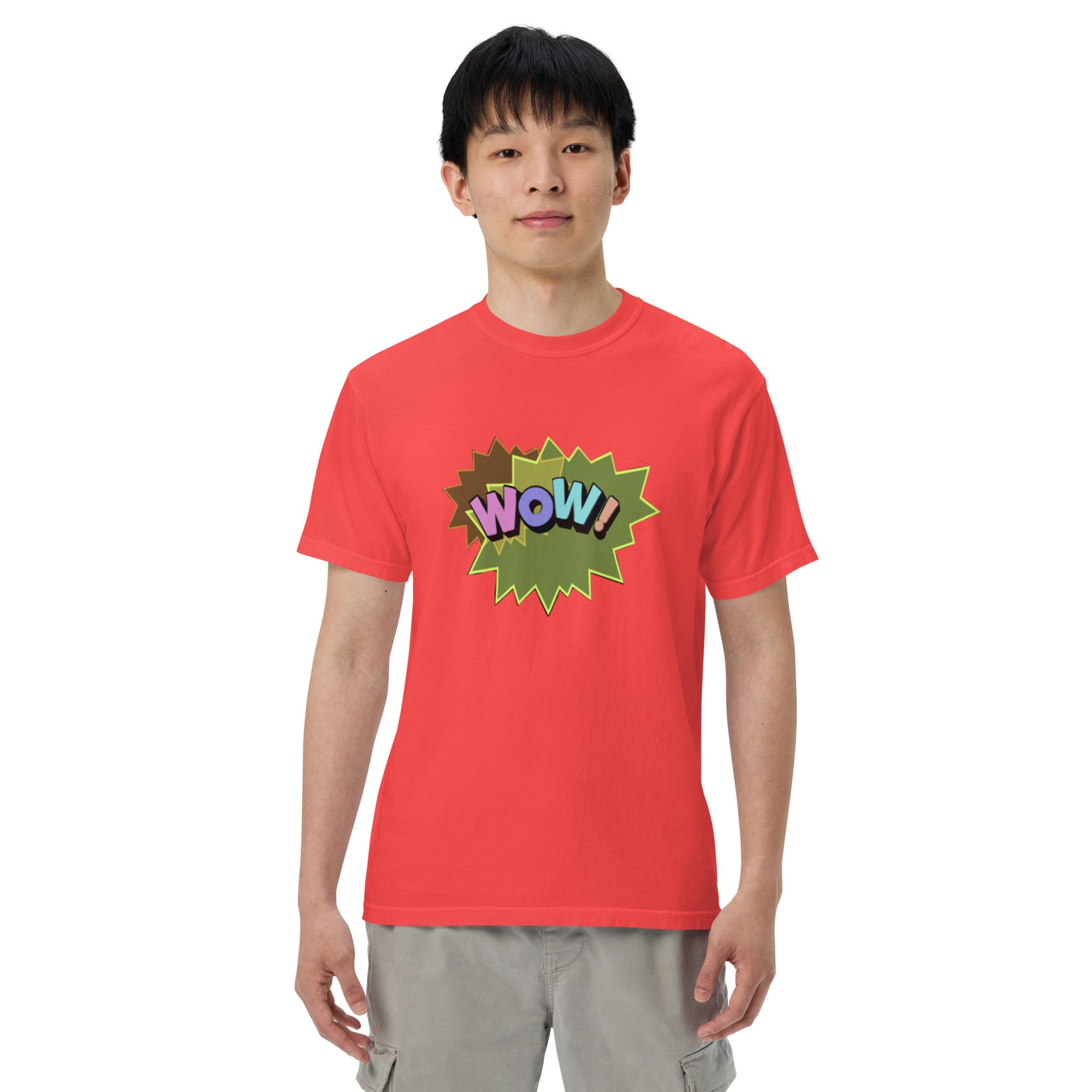WOW Unisex garment-dyed heavyweight t-shirt