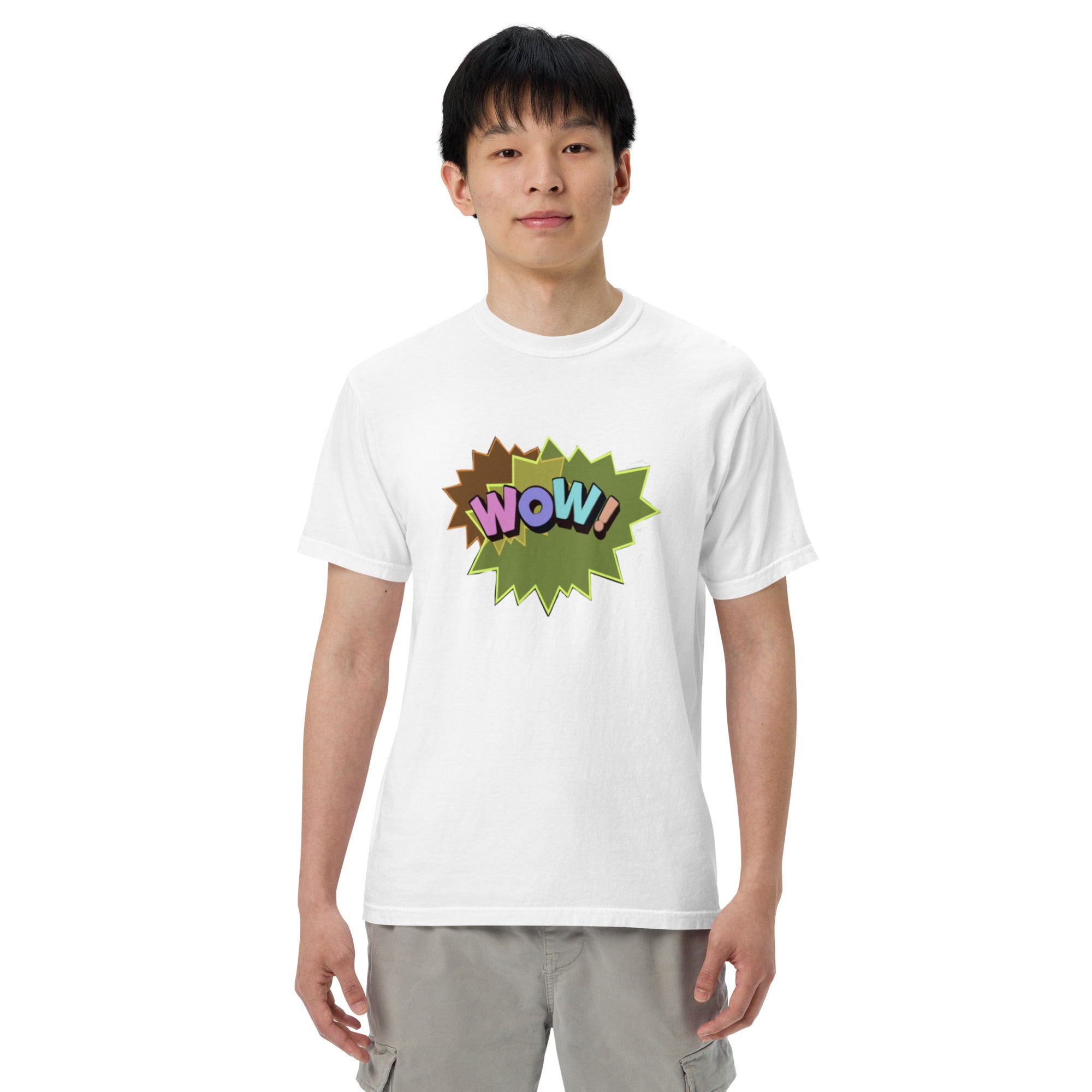 WOW Unisex garment-dyed heavyweight t-shirt