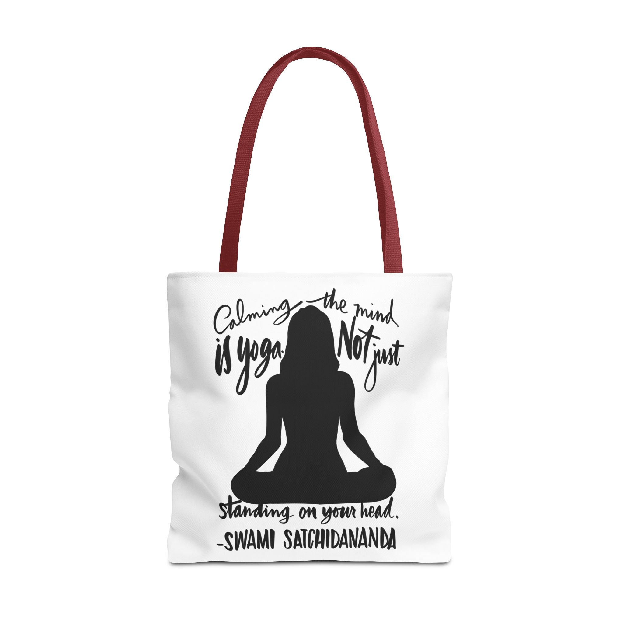 Mindful Yoga Tote Bag - Inspirational Yoga Quote, Meditation Gift, Eco-Friendly Carryall, Yoga Class Essentials, Thoughtful Gift Idea