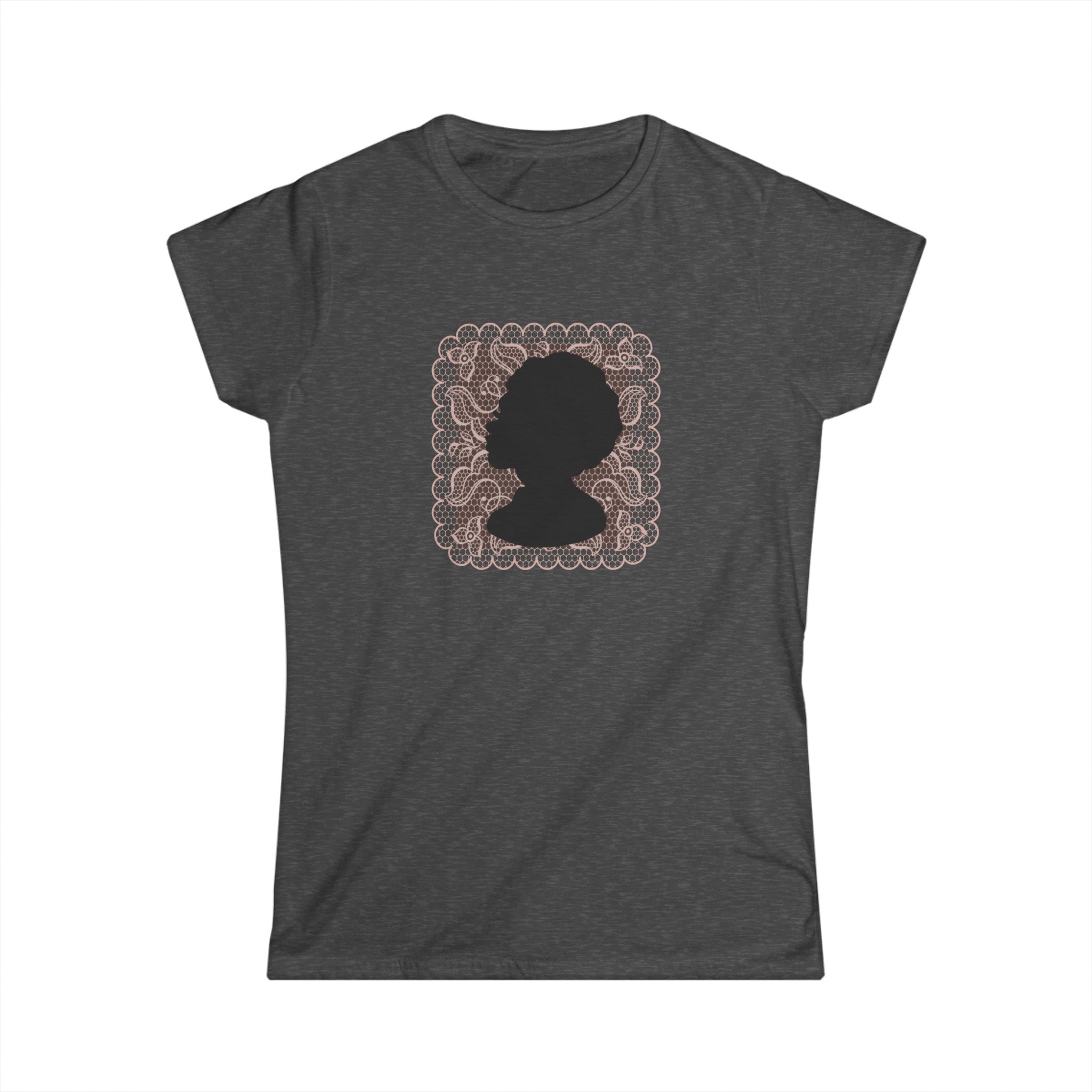 LOVELY LACY SILHOUETTE Women's Softstyle Tee