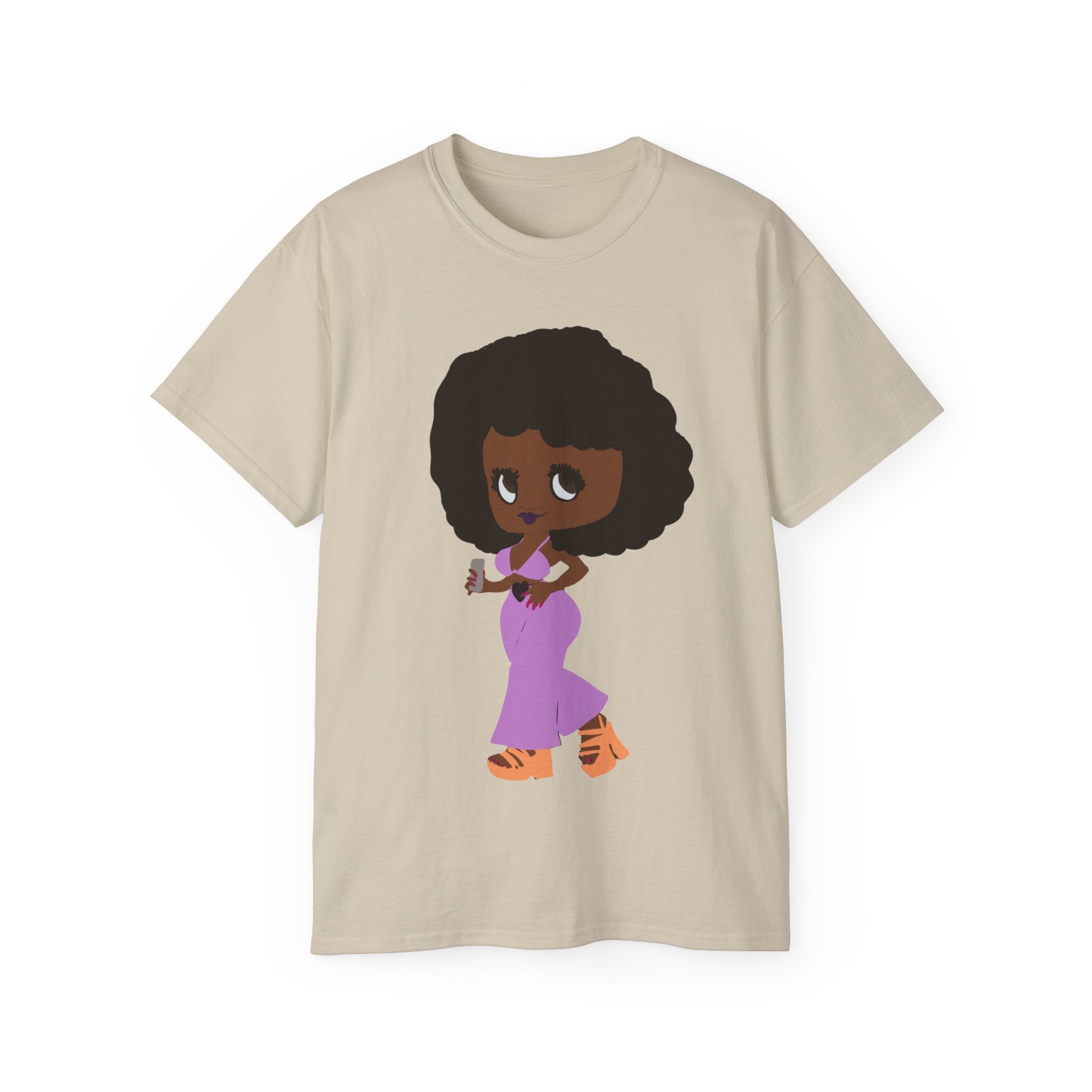 BETTINA WITH CELL PHONE Unisex Ultra Cotton Tee