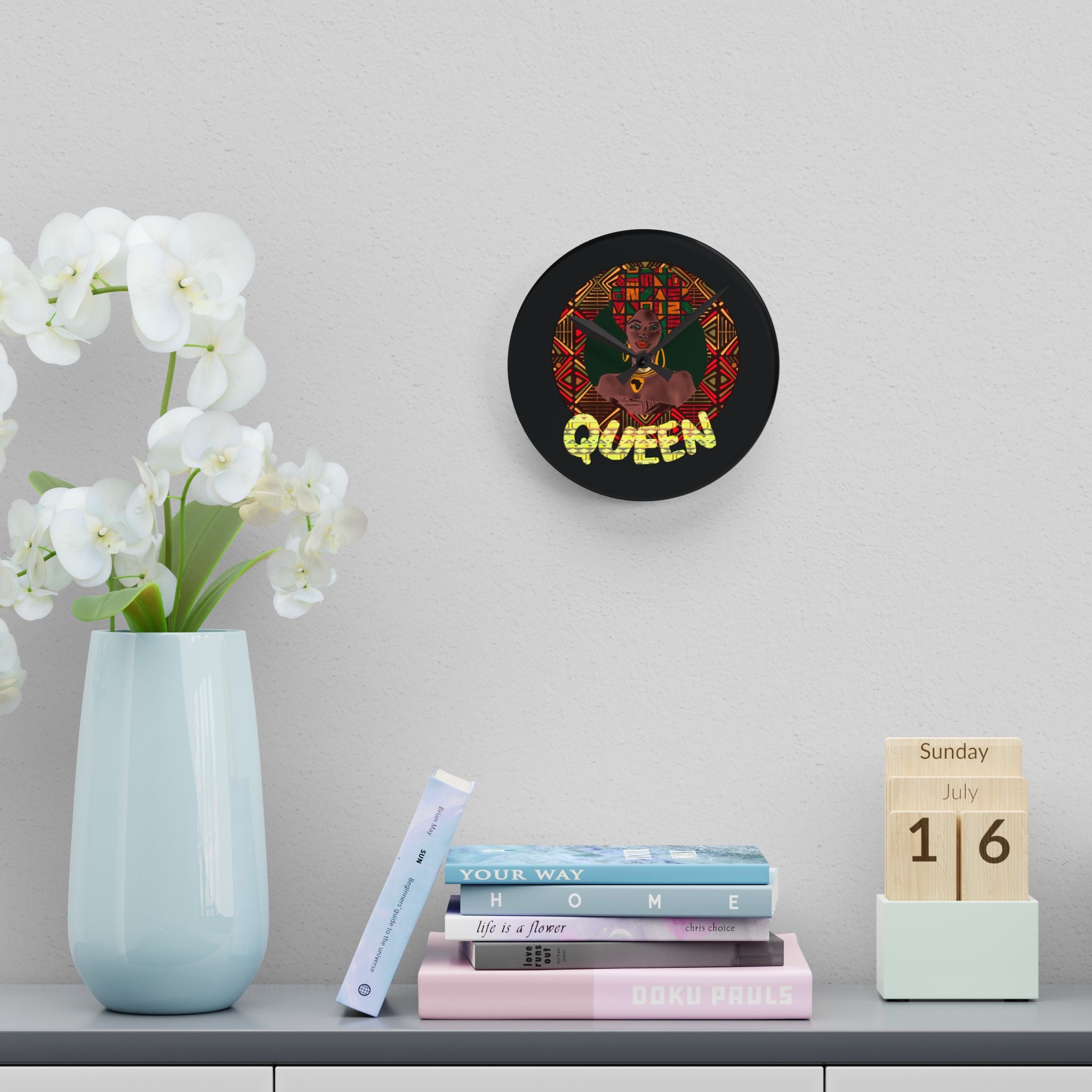 QUEEN Acrylic Wall Clock