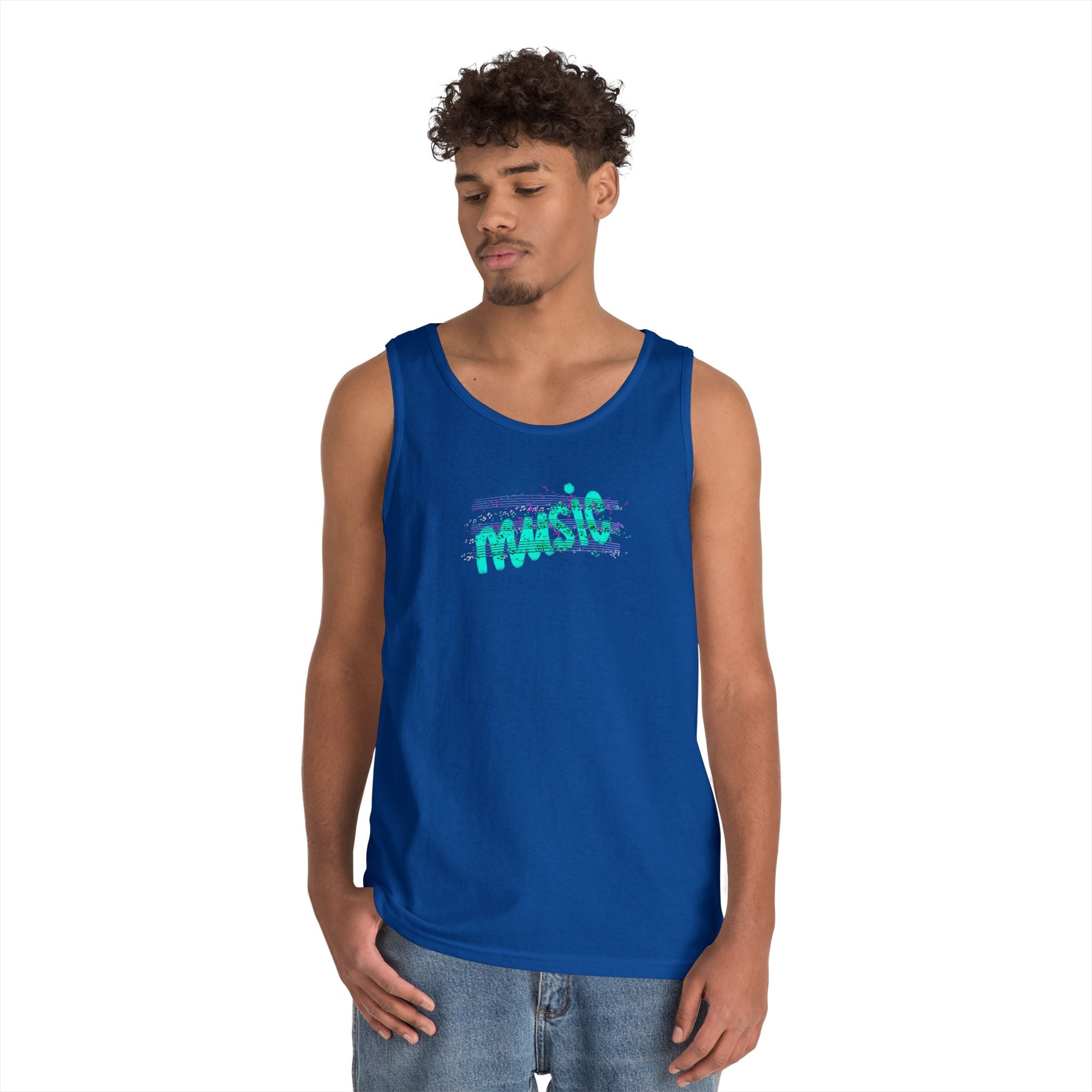 Music Vibes Unisex Heavy Cotton Tank Top