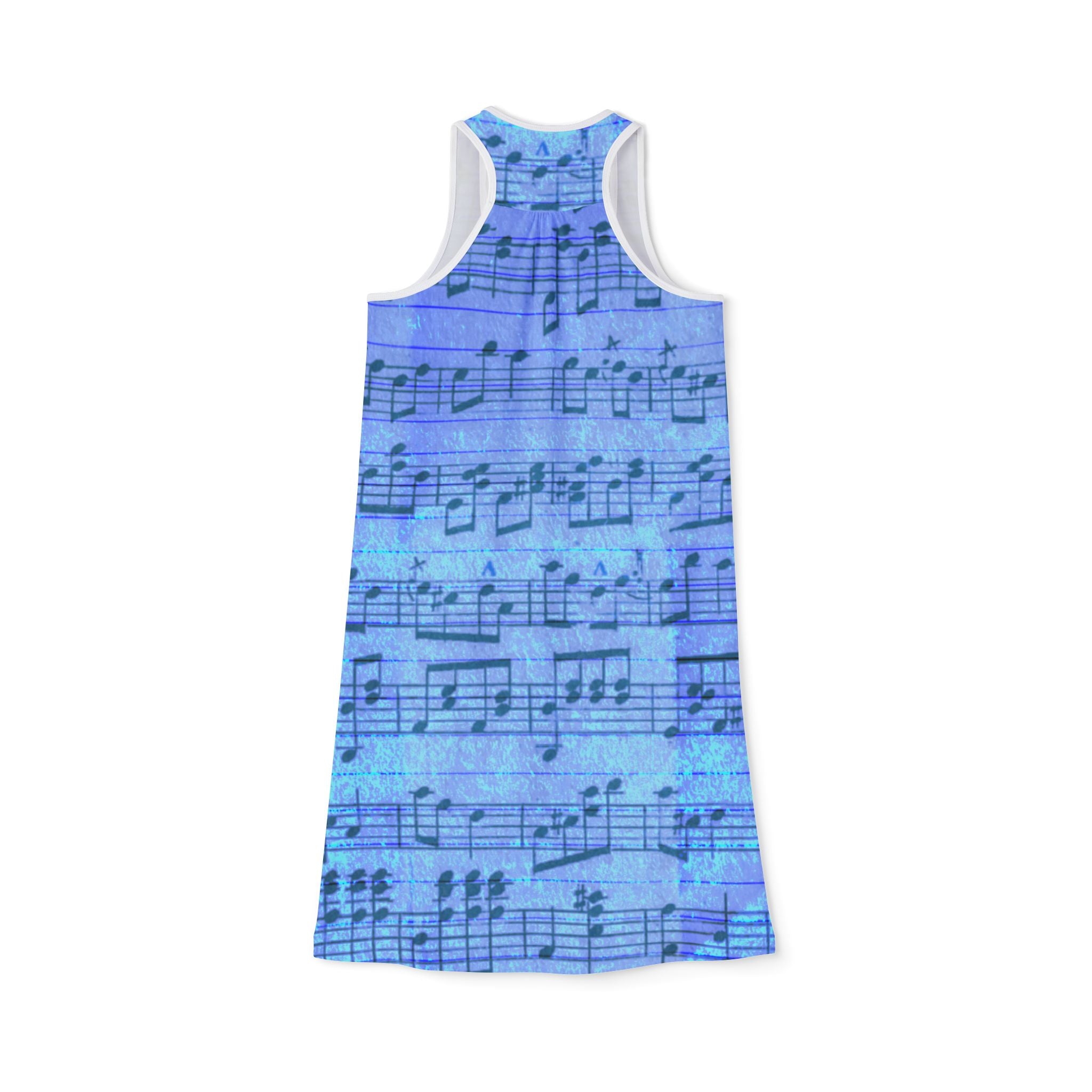 Musical Notes Women's Racerback Dress – Perfect for Music Lovers