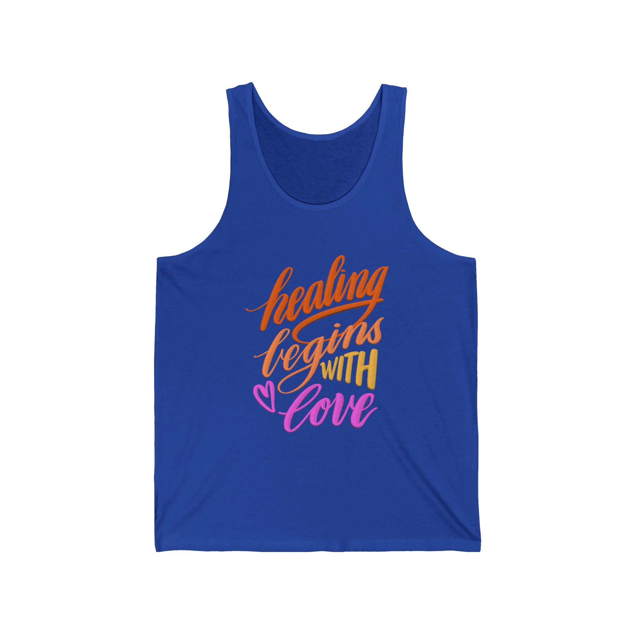 Healing Begins With Love Tank Top — Inspirational Quote Women’s Tank