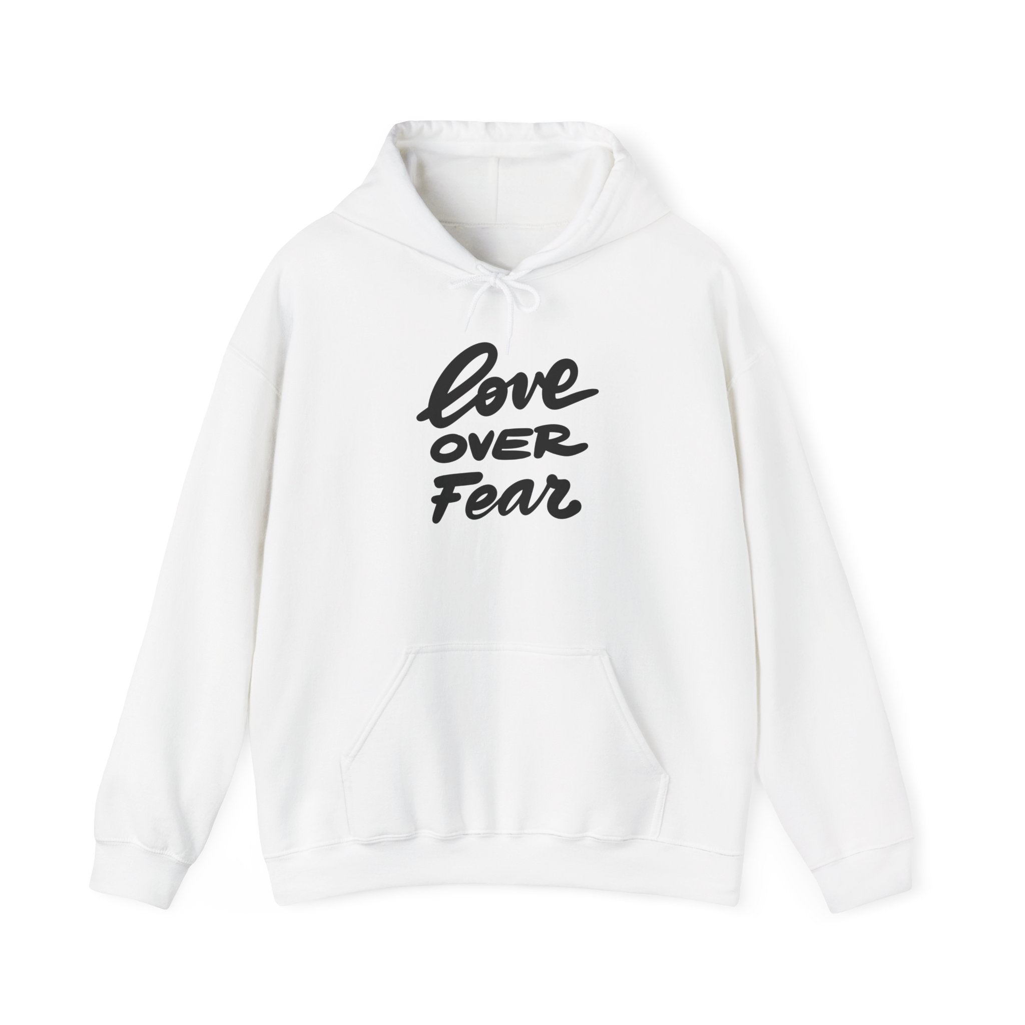 LOVE OVER FEAR Unisex Heavy Blend™ Hooded Sweatshirt