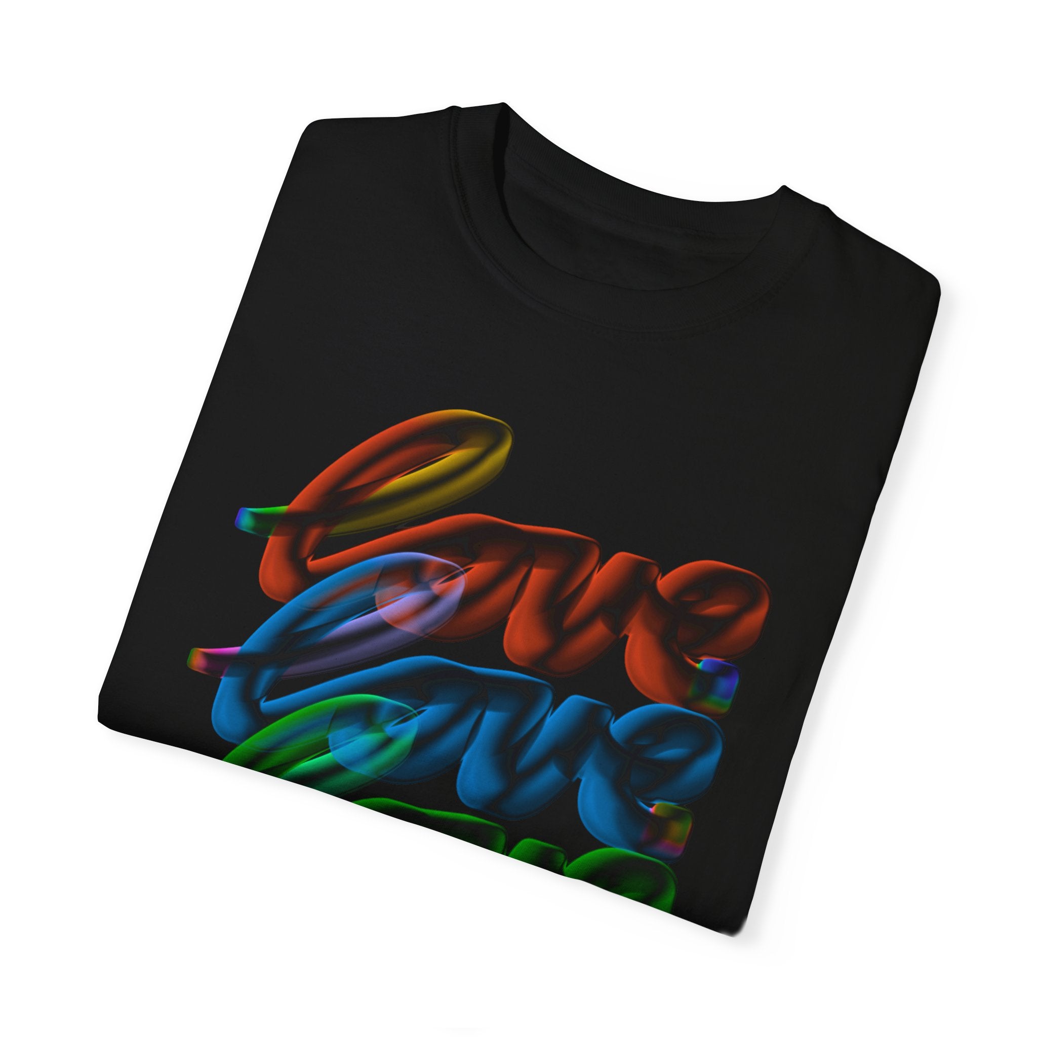 LOVE MULTI Unisex Garment-Dyed T-shirt