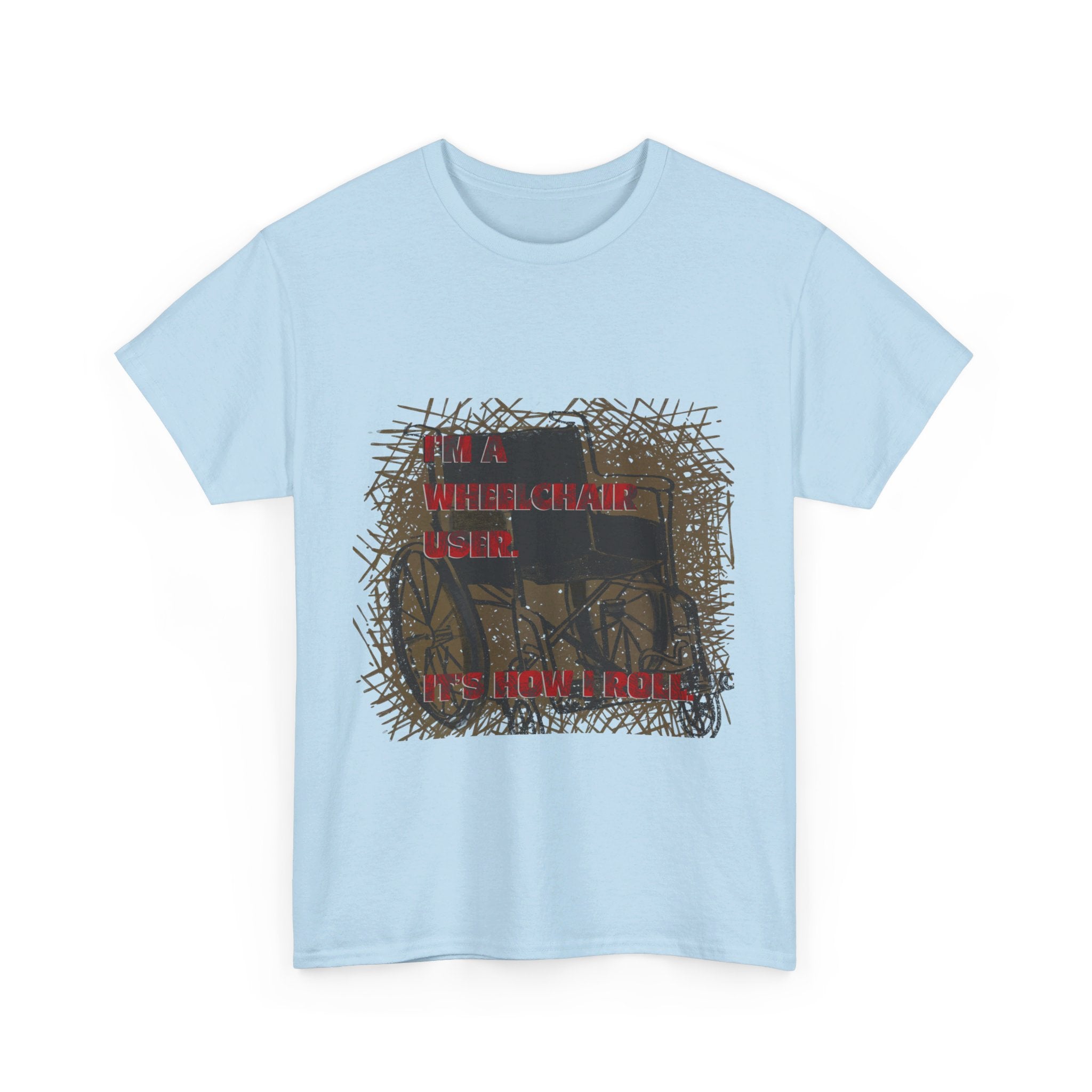 WHEELCHAIR USERS Unisex Heavy Cotton Tee