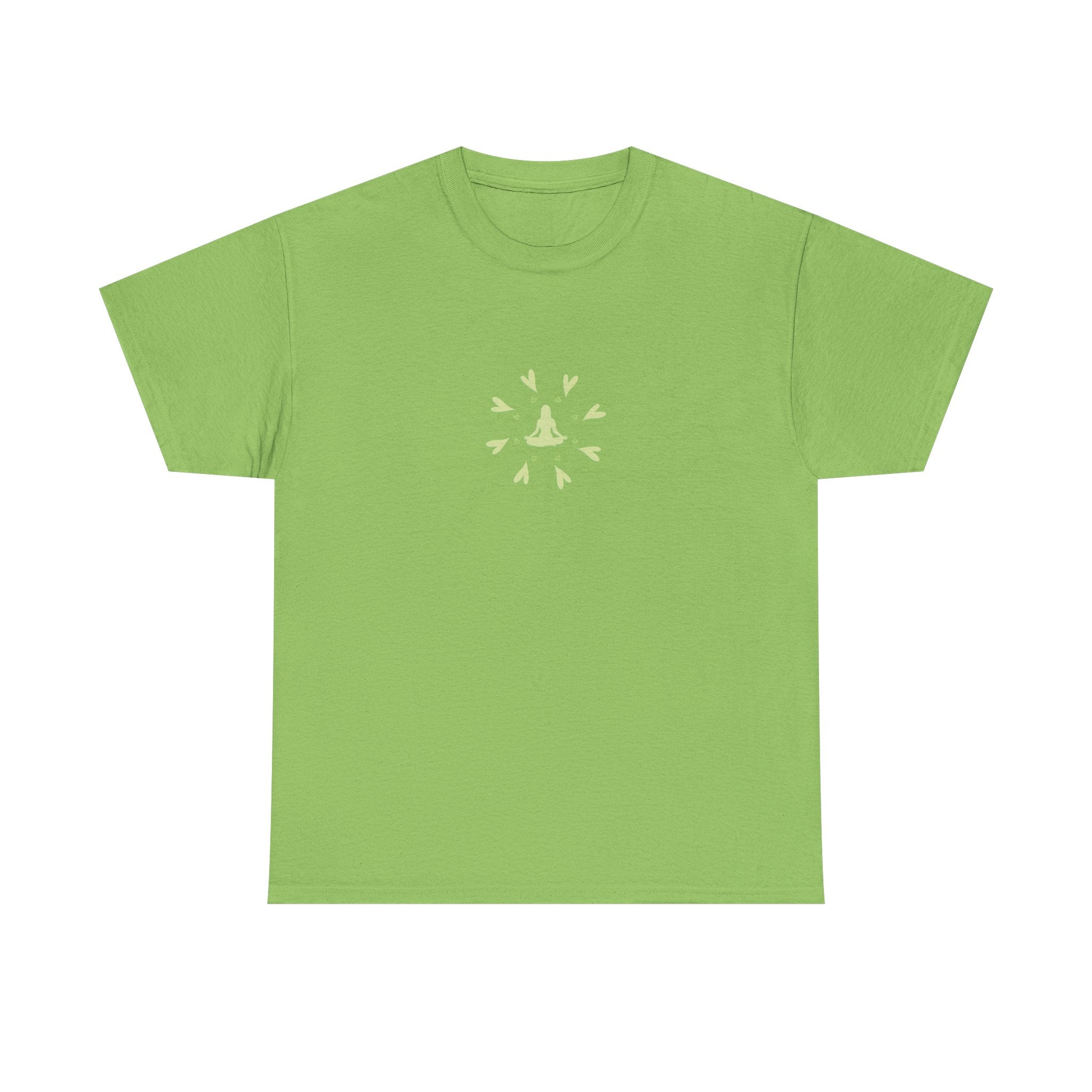 Yoga Love Unisex Heavy Cotton Tee - Minimalist Design