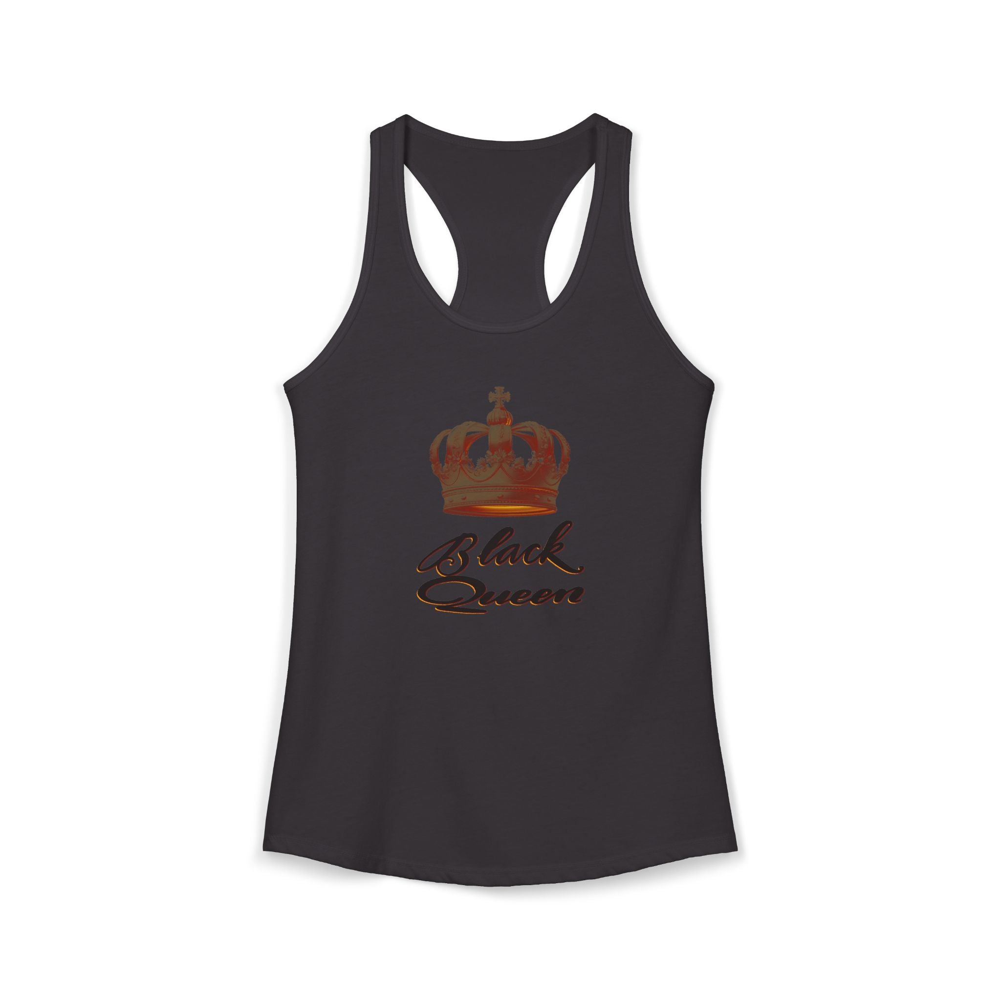 Black Queen Hand-Drawn Calligraphy Racerback Tank — Black History Month