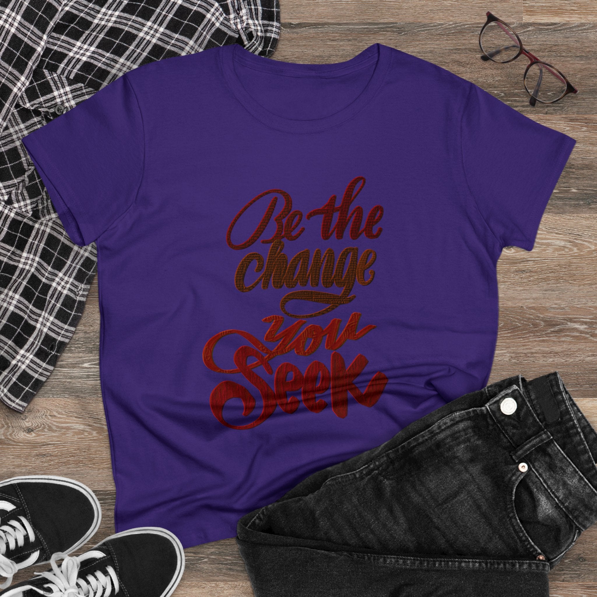 BE THE CHANGE Midweight Cotton Tee