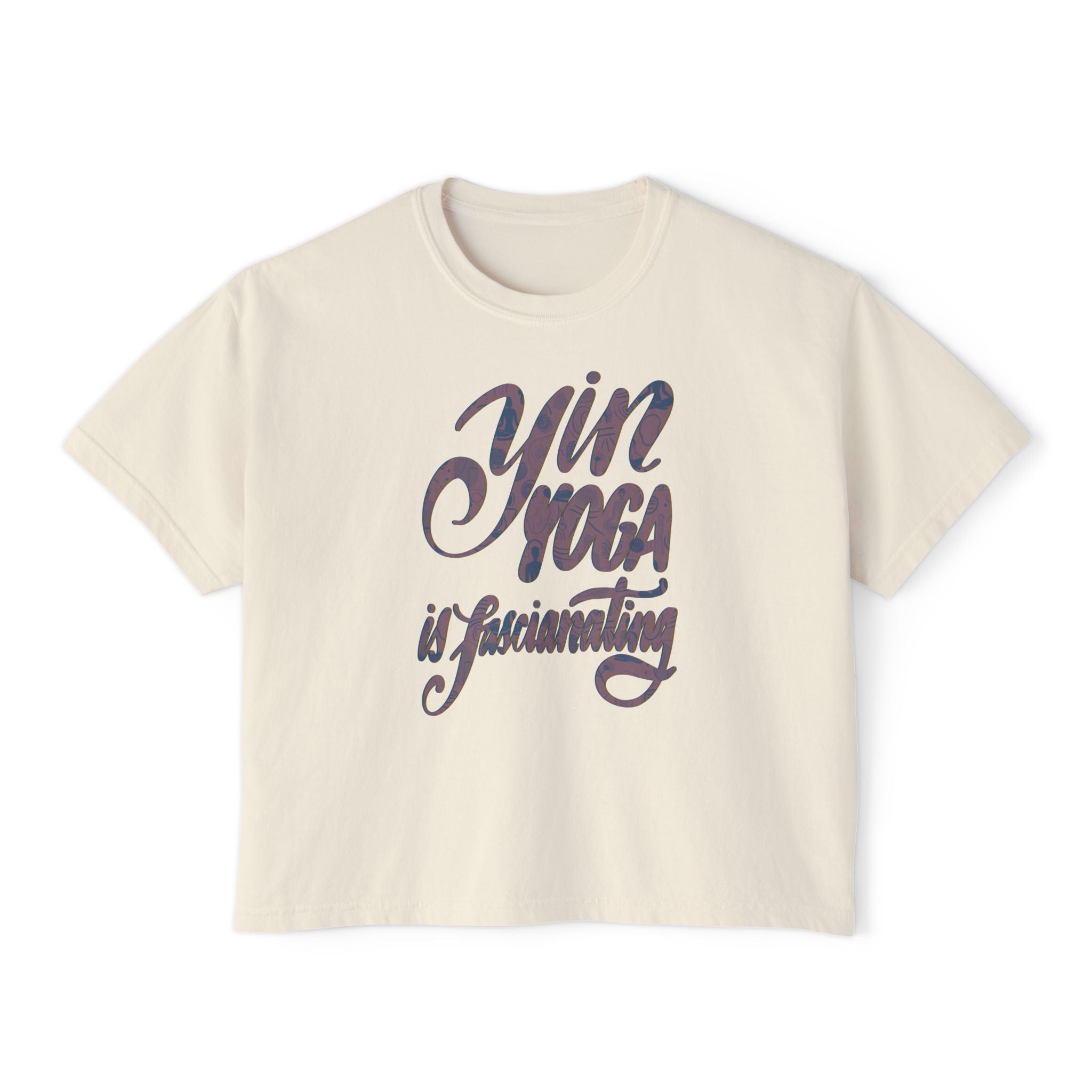 Yin Yoga Women's Boxy Tee - Relaxed Fit Shirt for Mindfulness and Comfort