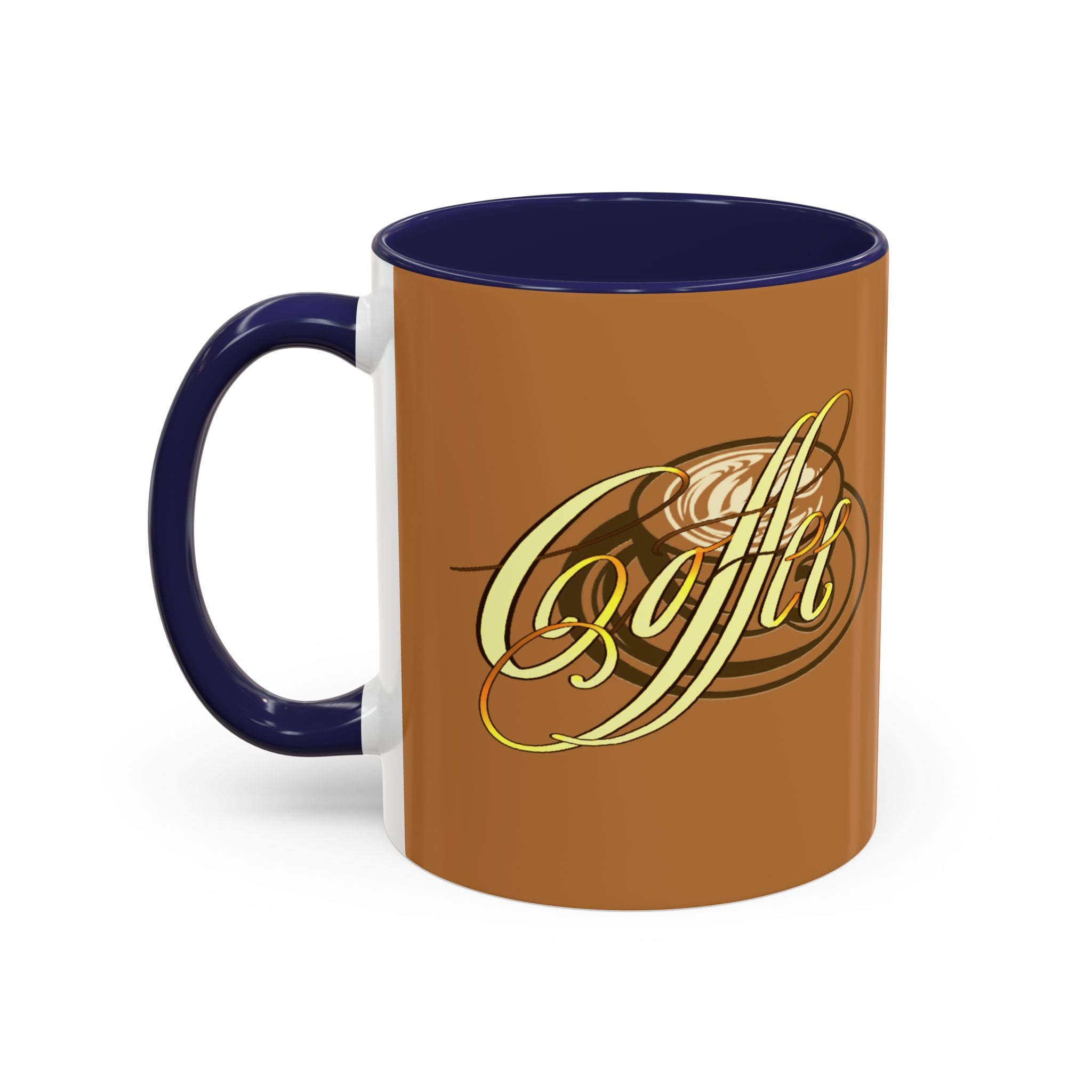 COFFEE CALLIGRAPHY Accent Coffee Mug (11 oz)