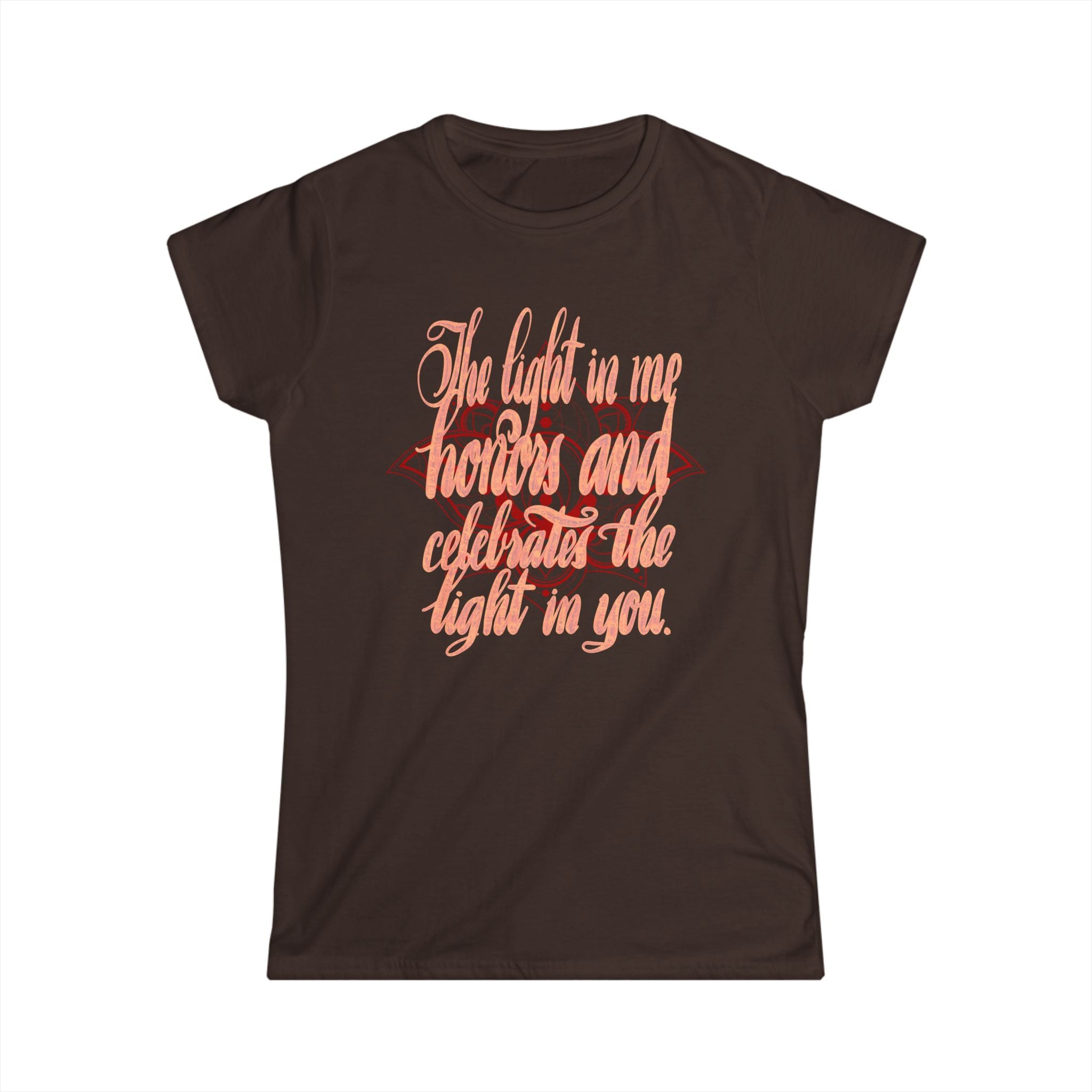 Empowering Women's Softstyle Tee - "The Light in Me" Inspirational Shirt