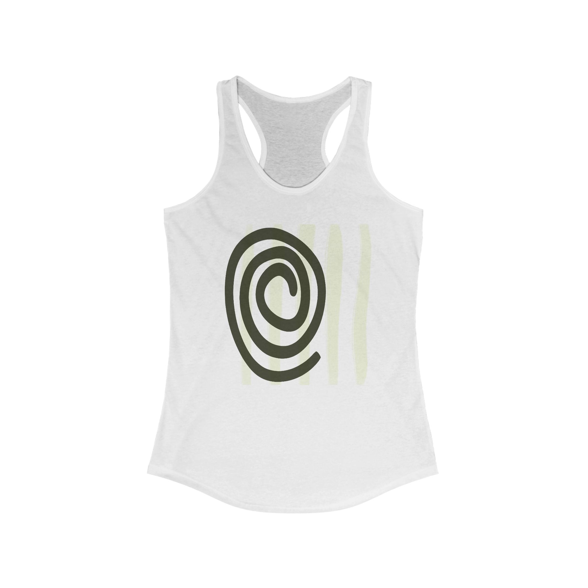 Stylish Spiral Design Racerback Tank for Women