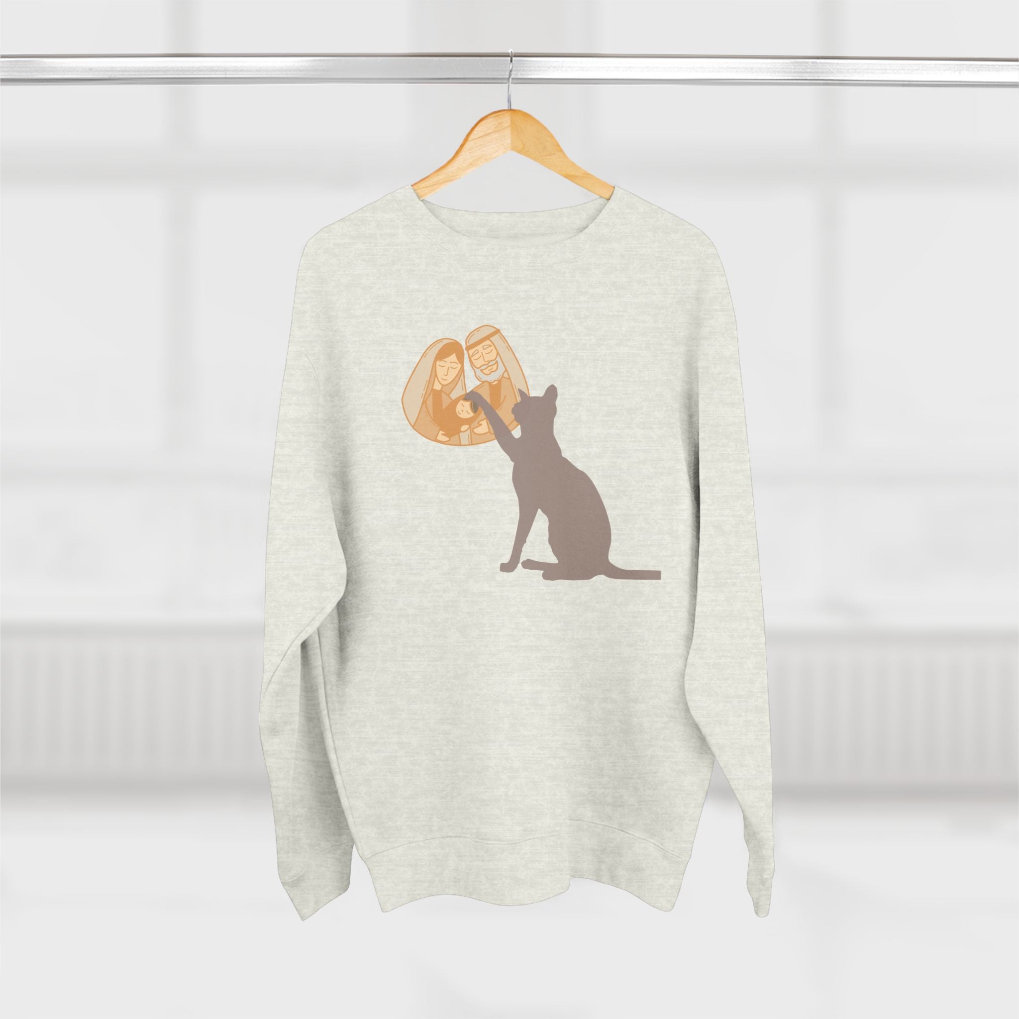 HOLY FAMILY WITH CAT Sweatshirt