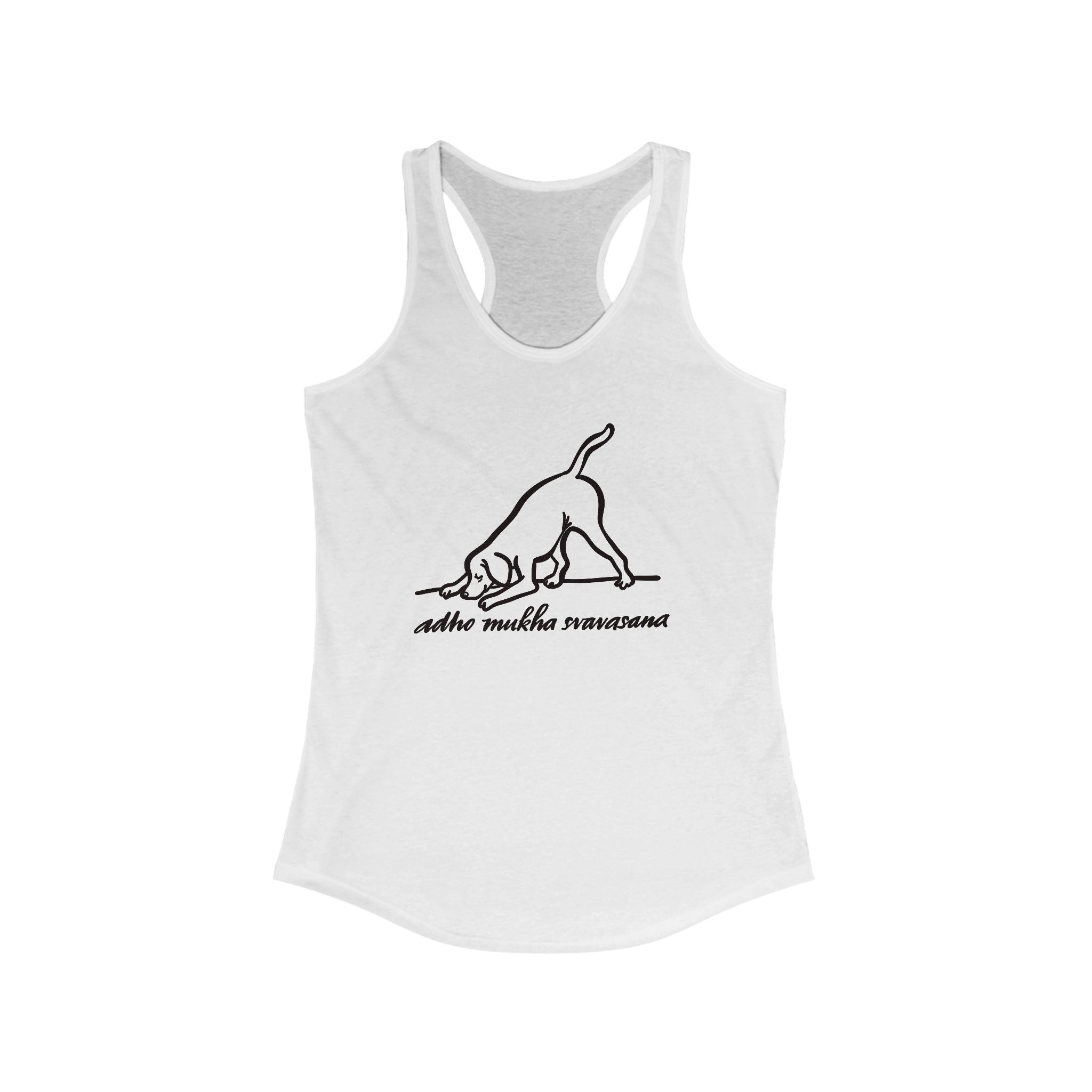 Yoga Dog Racerback Tank - Perfect for Fitness & Casual Wear