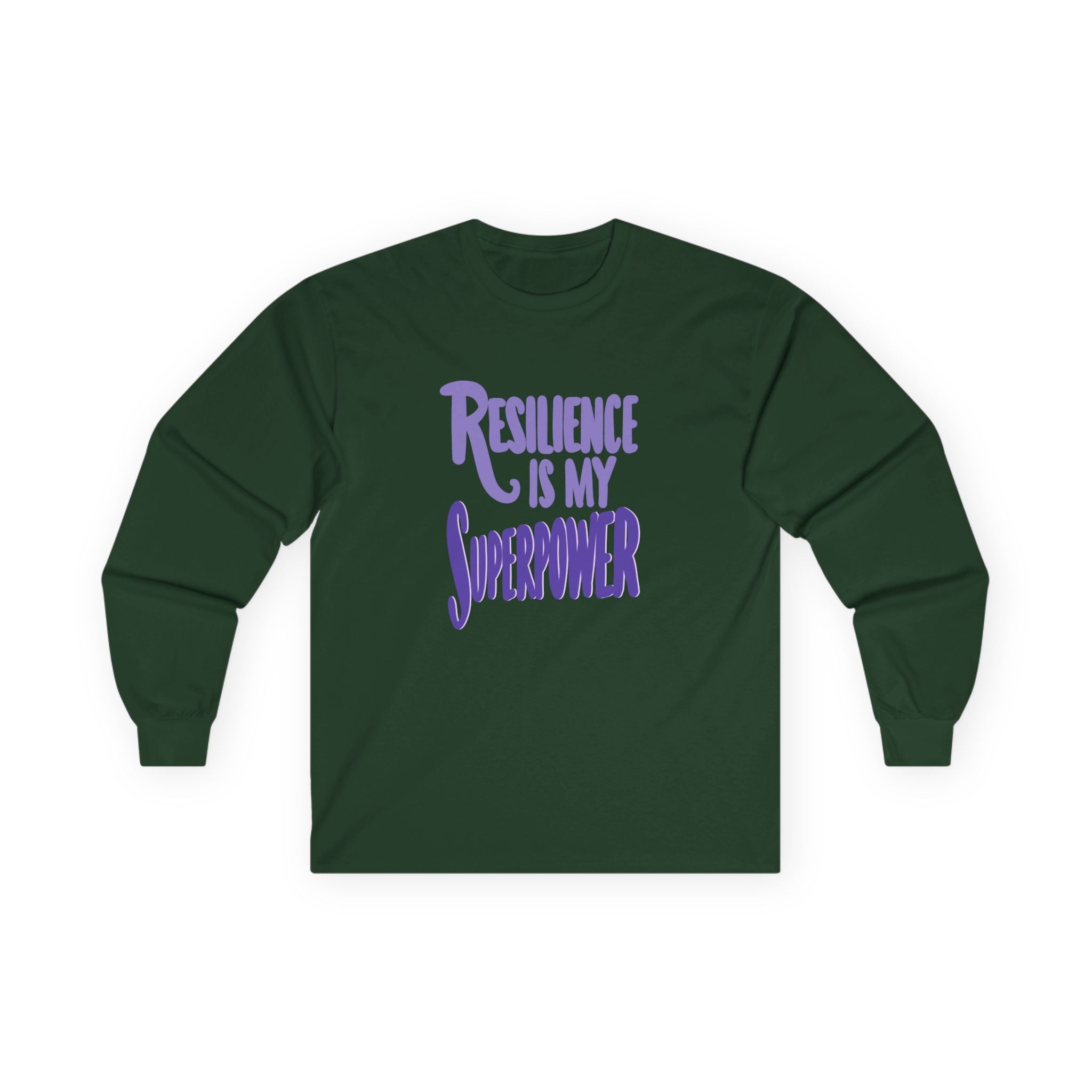 Resilience is My Superpower Long Sleeve Tee - Unisex Inspirational Cotton Shirt