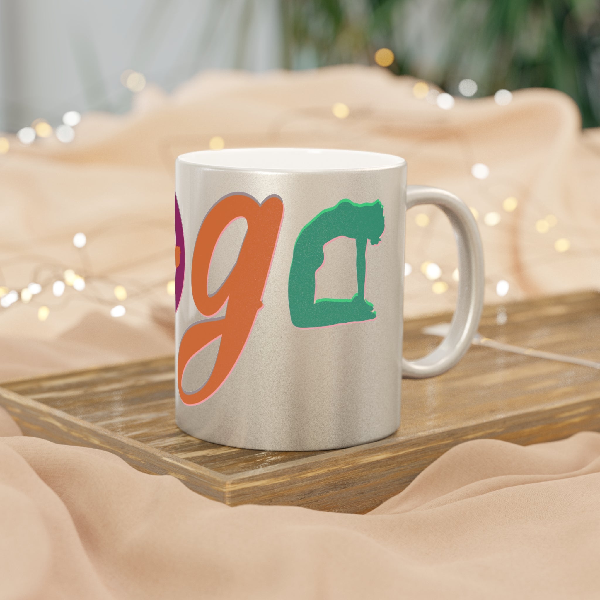 YOGA Metallic Mug (Choice of silver or gold)