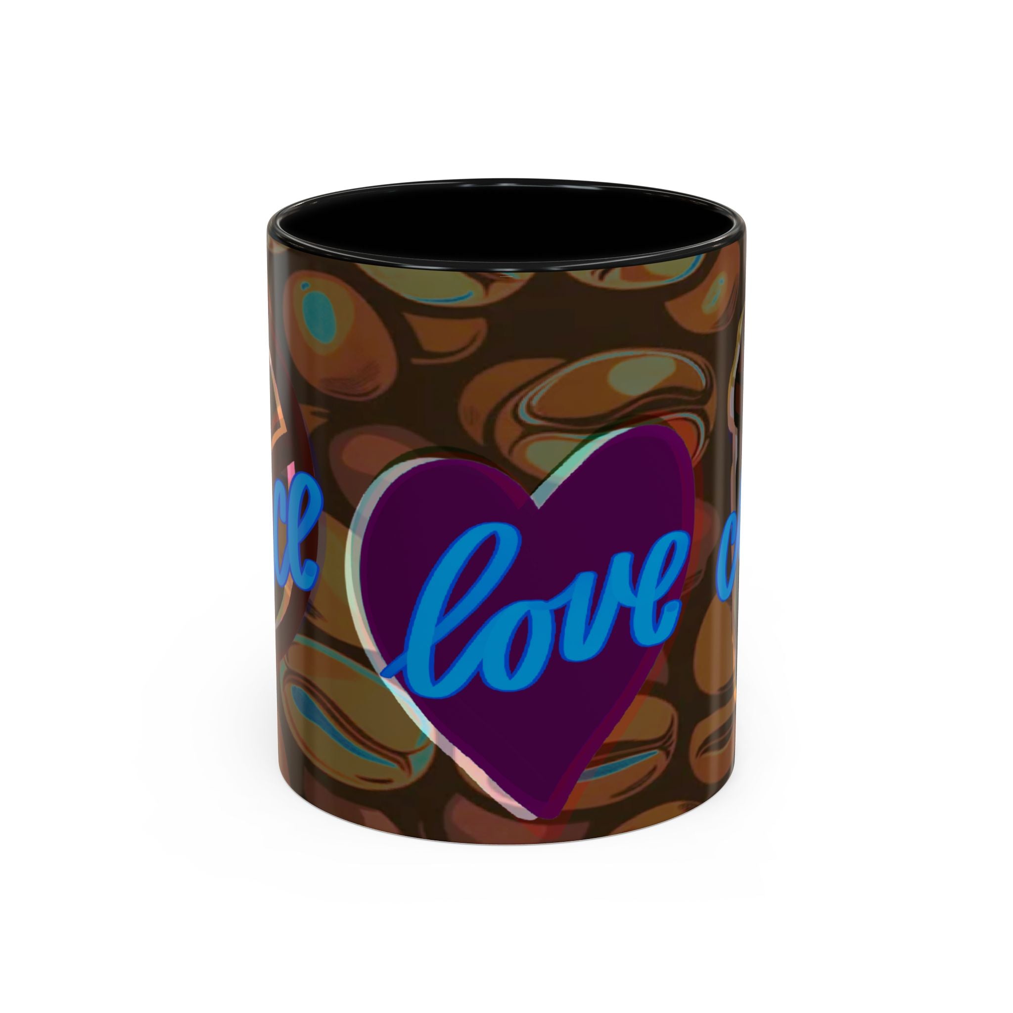 PEACE LOVE COFFEE Accent Coffee Mug (11 oz)