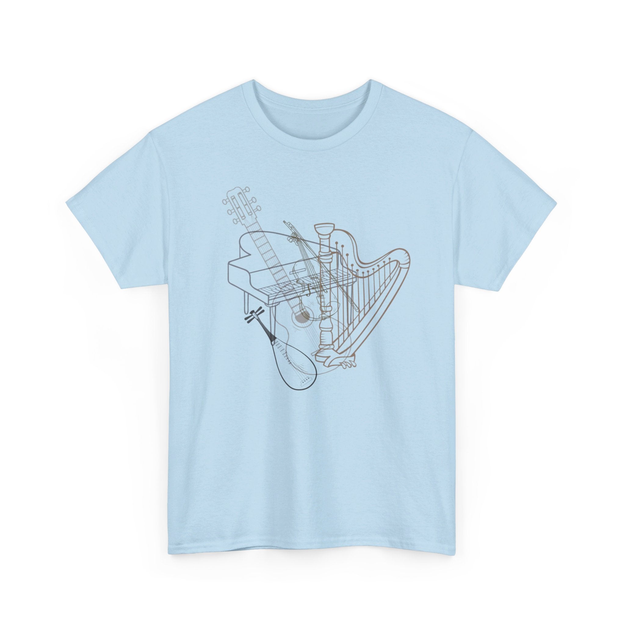 STRINGED INSTRUMENTS Unisex Heavy Cotton Tee