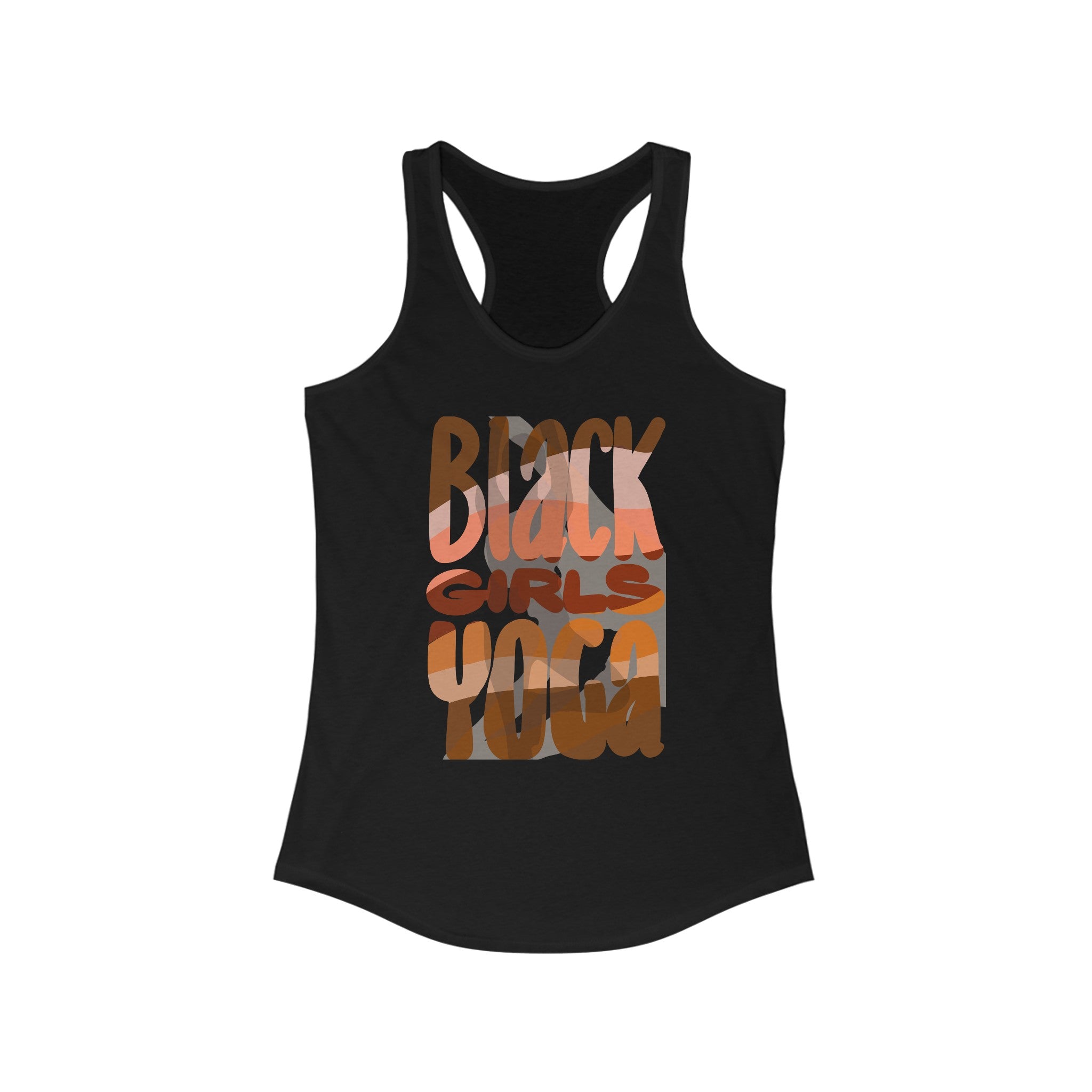 BLACK GIRLS YOGA Women's Ideal Racerback Tank