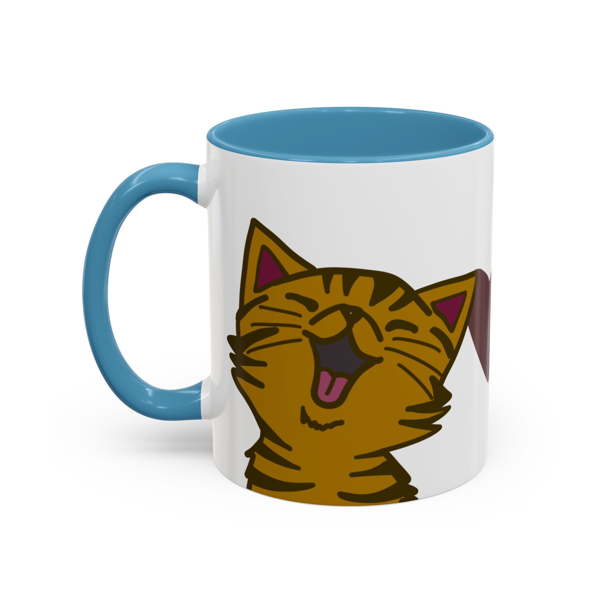 BEST CAT DAD EVER Accent Coffee Mug (11 oz)